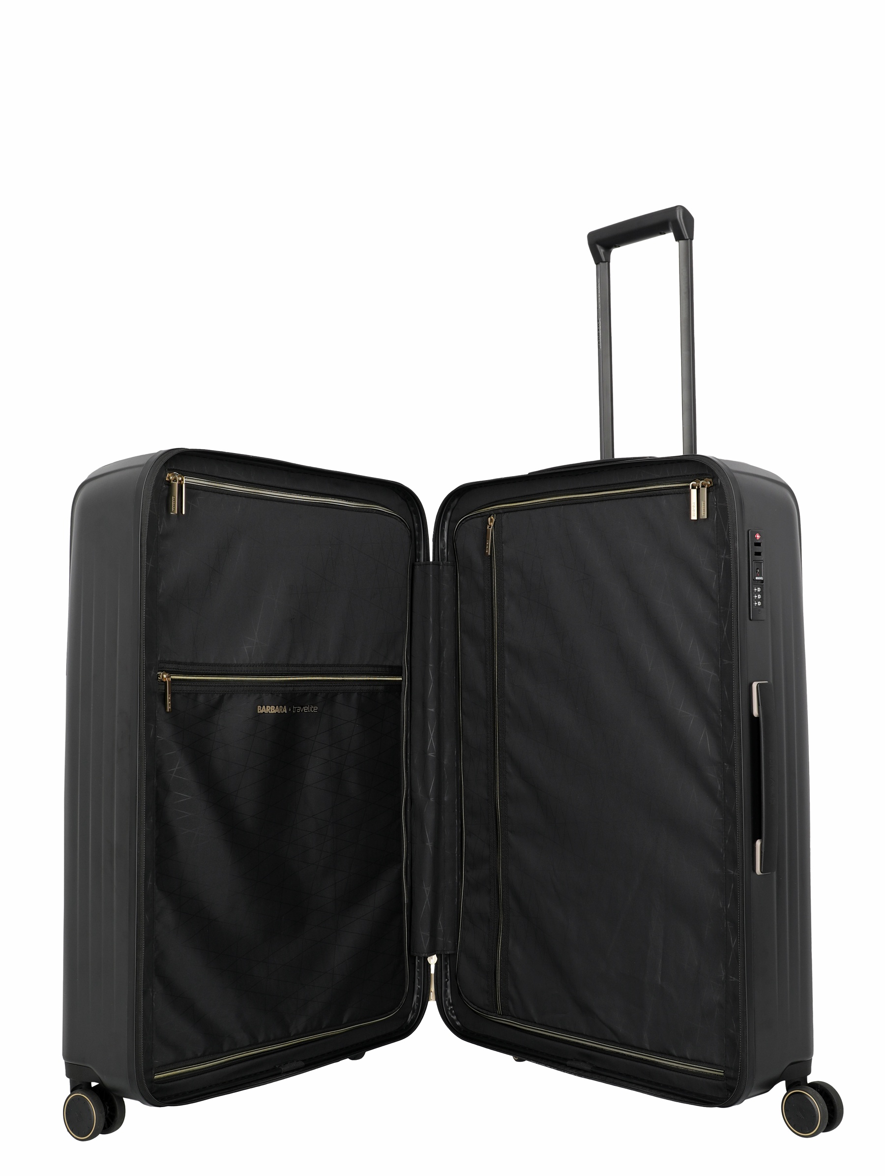Travelite BARBARA NOVELTY Trolley L 75 cm 4 Rollen Schwarz