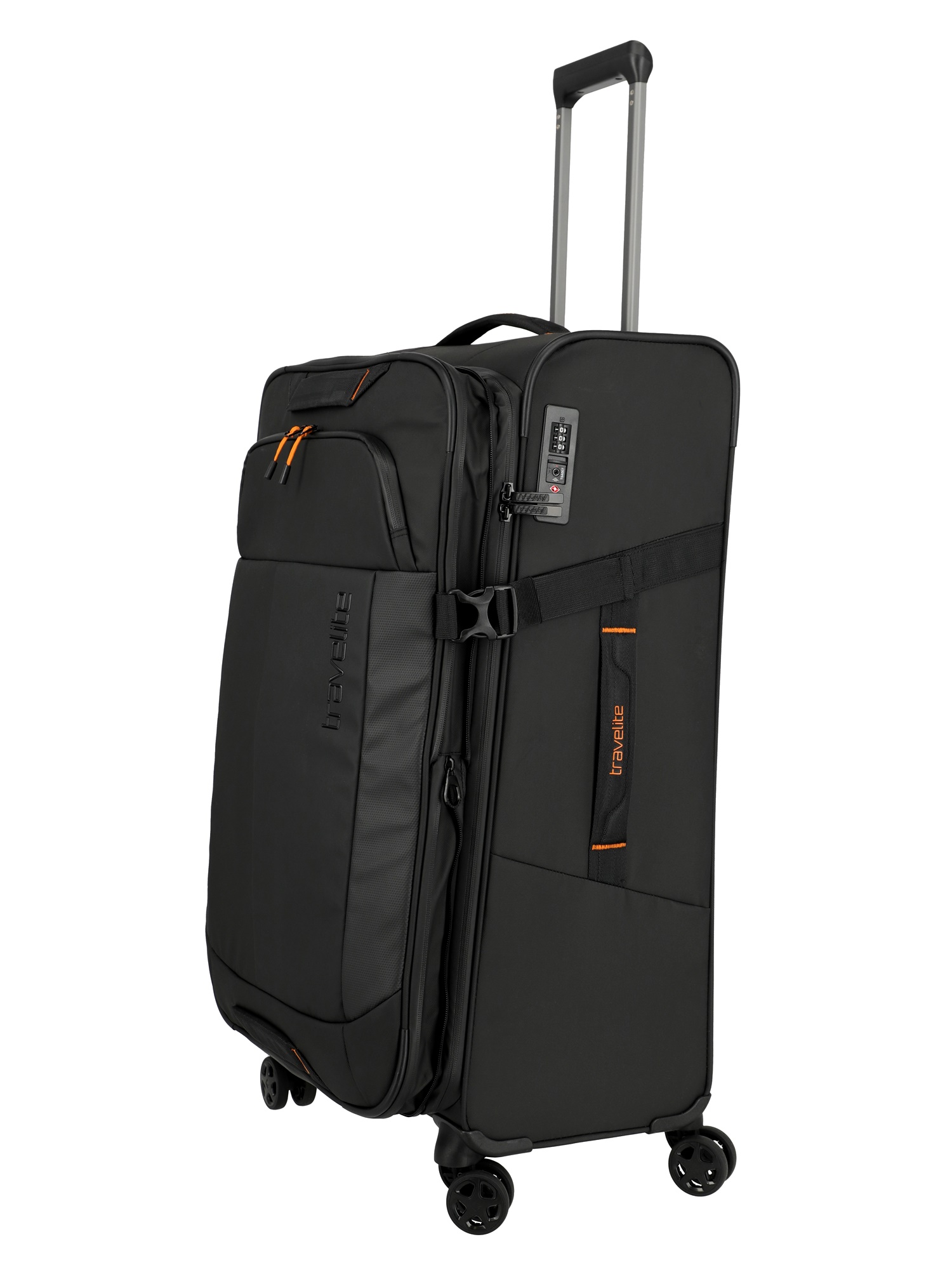 Travelite Trolley Briize L 78 cm 4 Rollen Schwarz