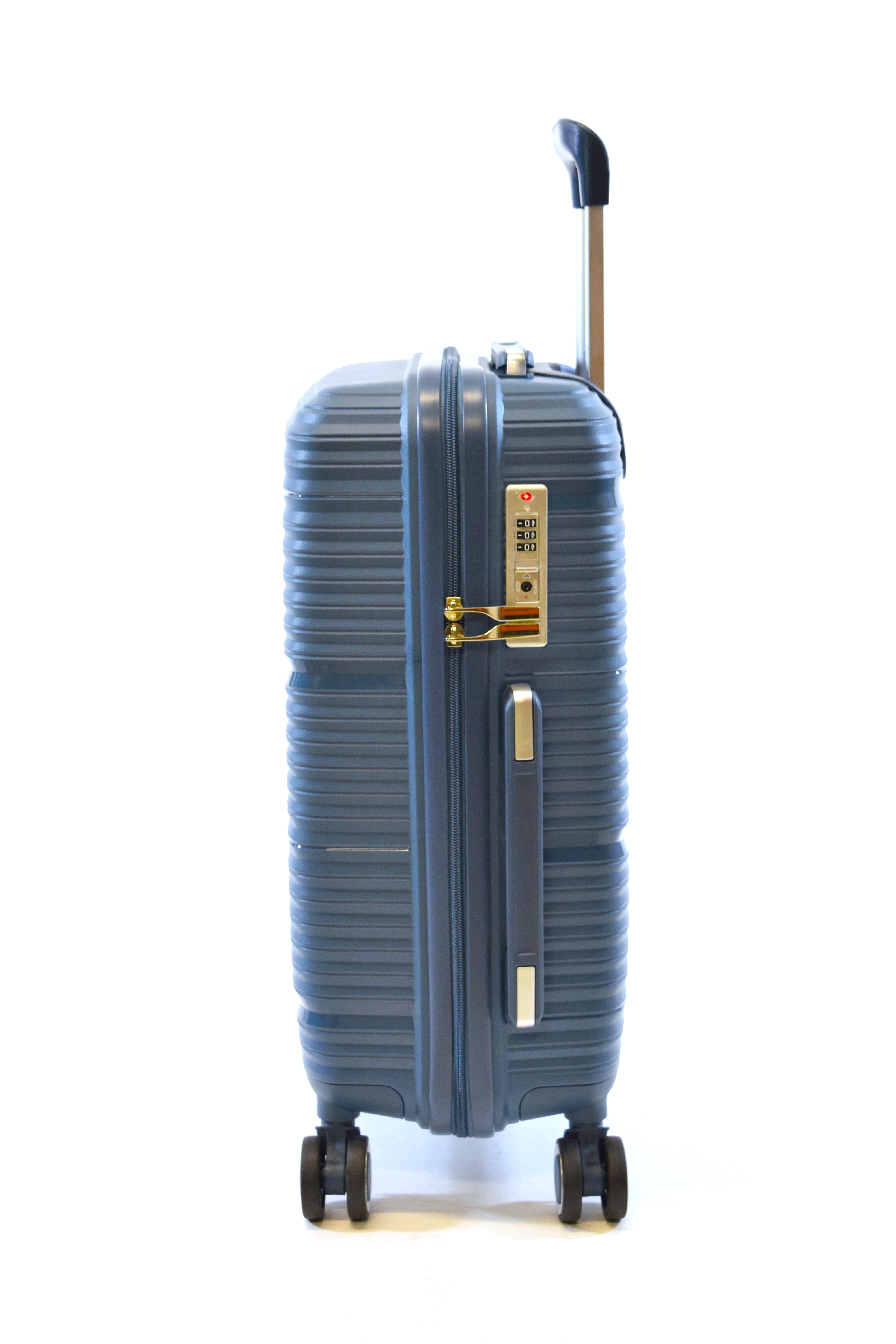 Trolley Koffer Flightourer Gr. S 55 cm mit 4 Rollen Fjord Blau