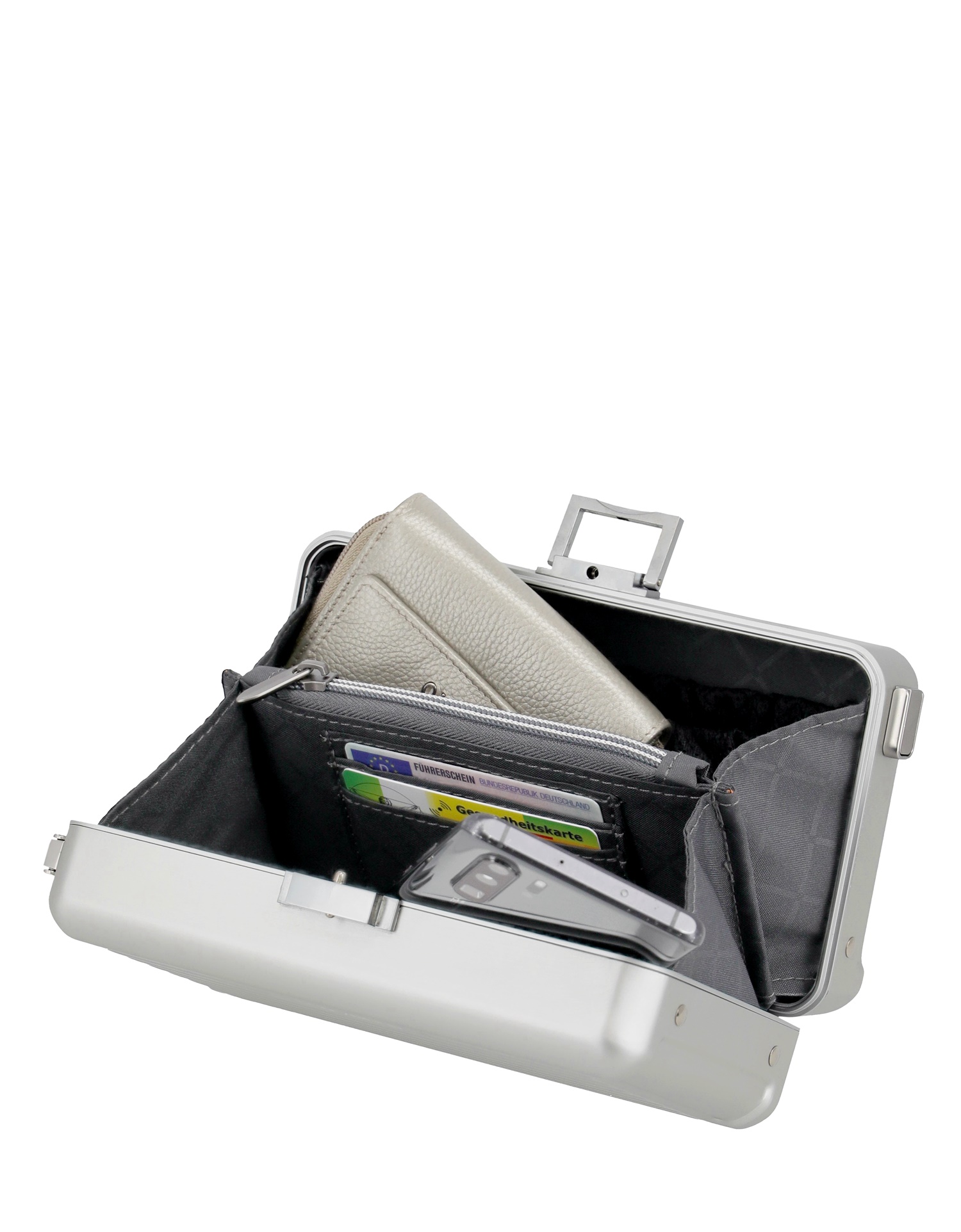 Travelite Aluminium Next Minicase 20 cm Silber