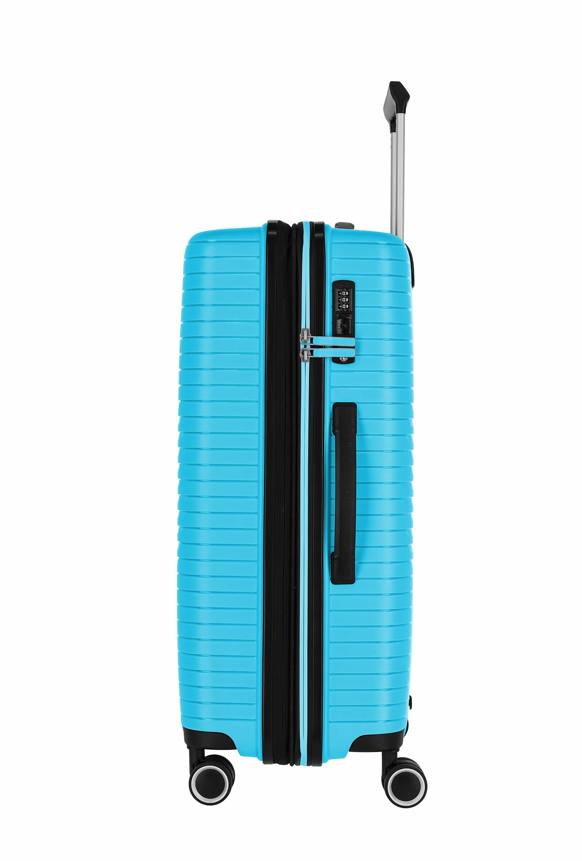 Travelite Koffer Orbita 4 Rollen Trolley M 67 cm Dehnfalte Türkis
