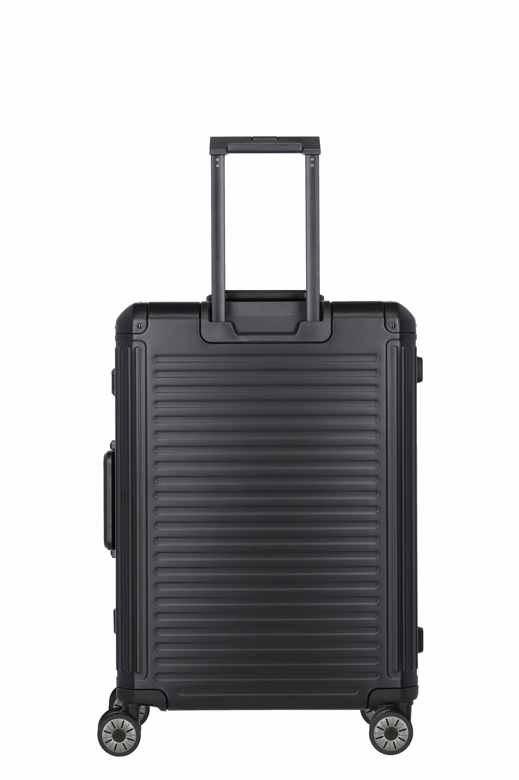 *Travelite Aluminium Trolley Next M 66 cm mit 4 Rollen Schwarz 