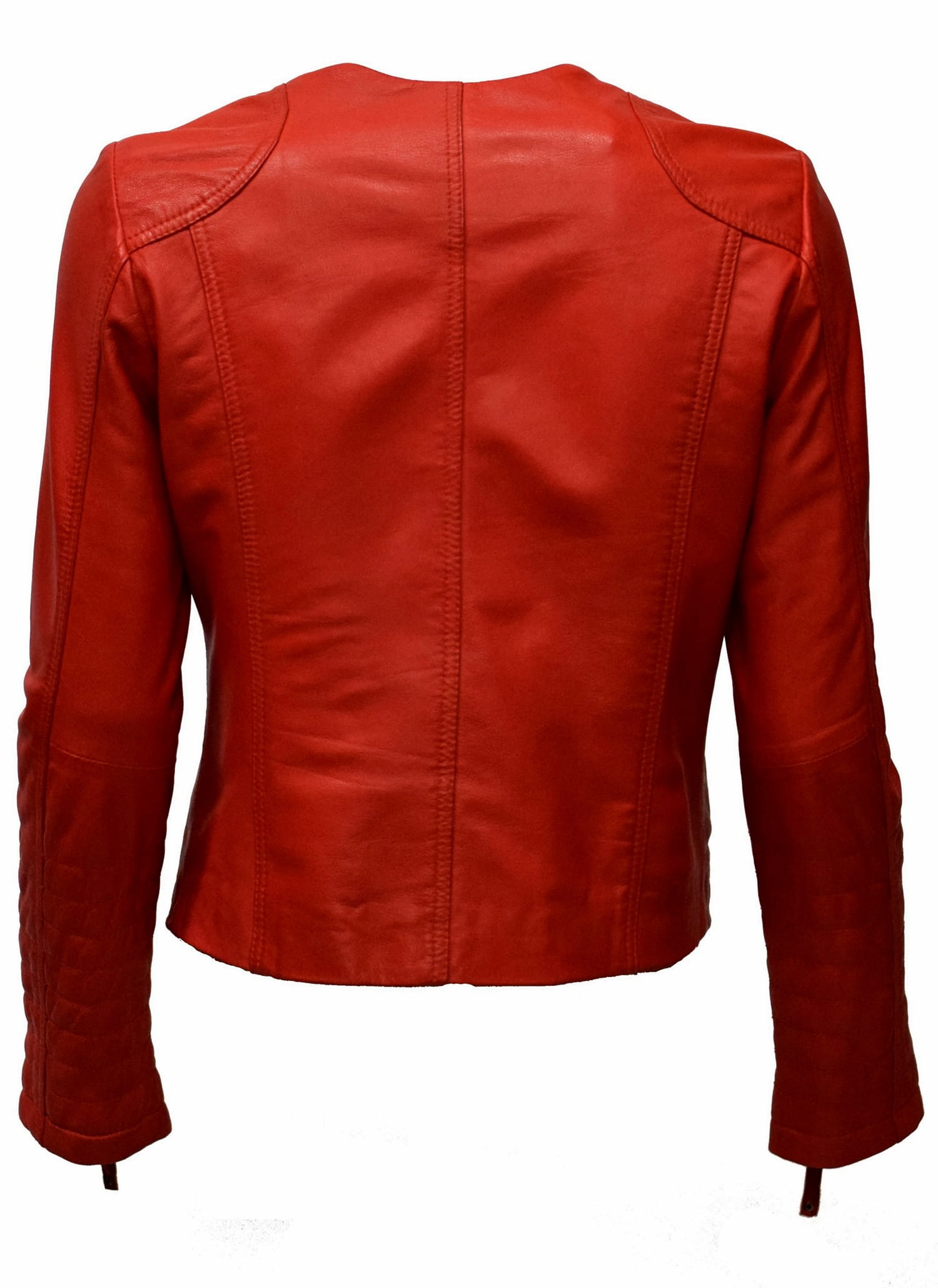 Damen Lederjacke "BINI" in washed Rot