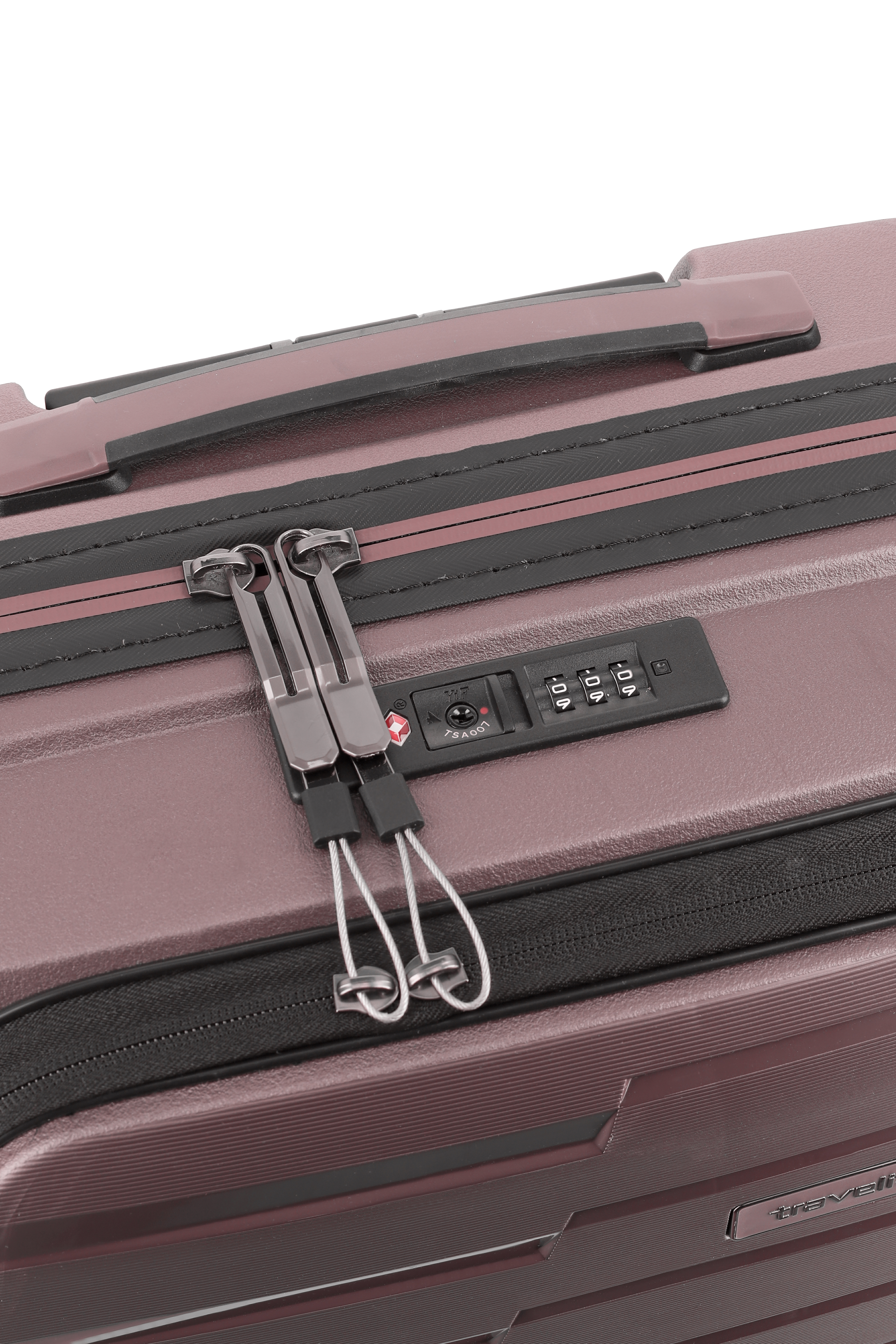 Travelite Koffer Air Base Vortasche 4 Rollen Trolley 55 cm S+ Flieder
