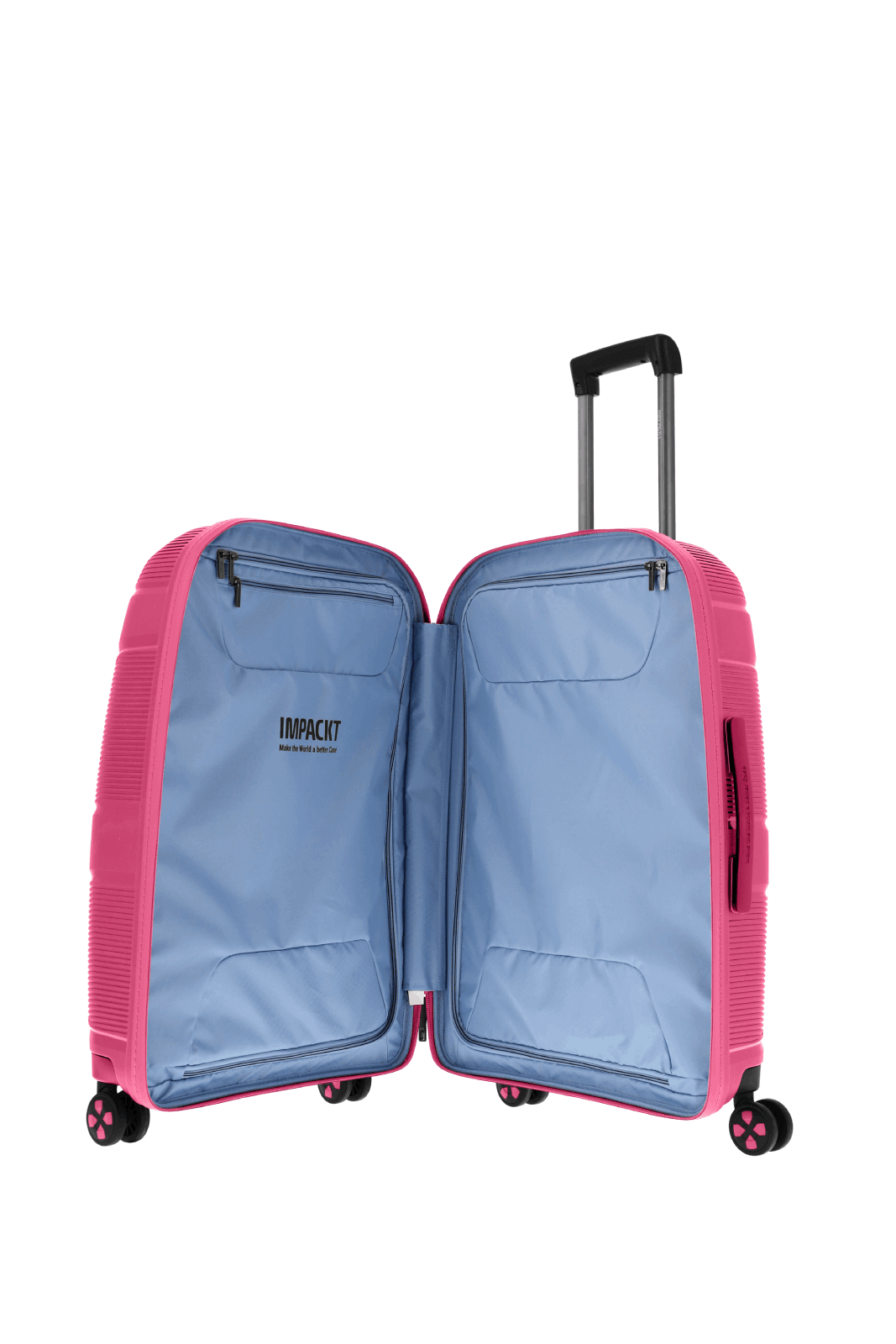 IMPACKT Koffer IP 1 M 67 cm mit 4 Rollen Flora Pink