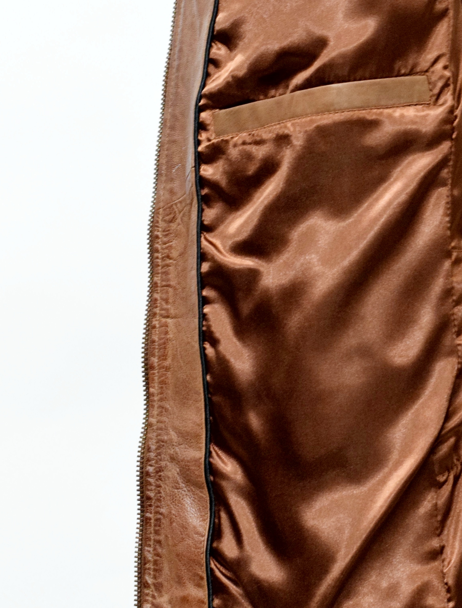 Herren Lederjacke Marco gesteppt in washed Whiskey 