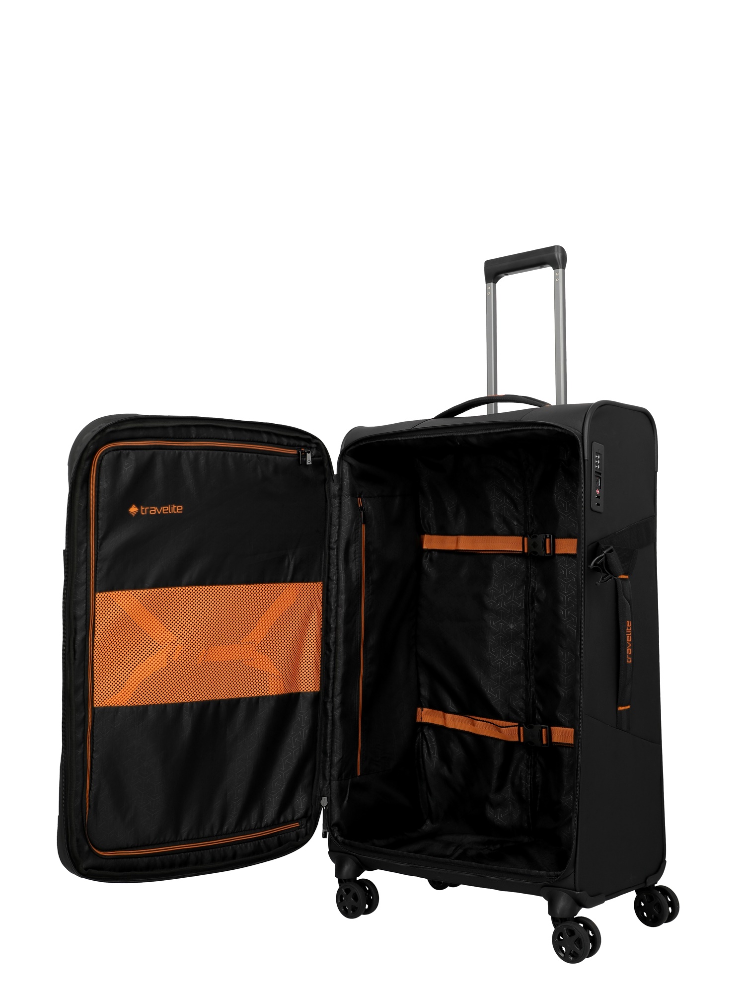 Travelite Trolley Briize L 78 cm 4 Rollen Schwarz