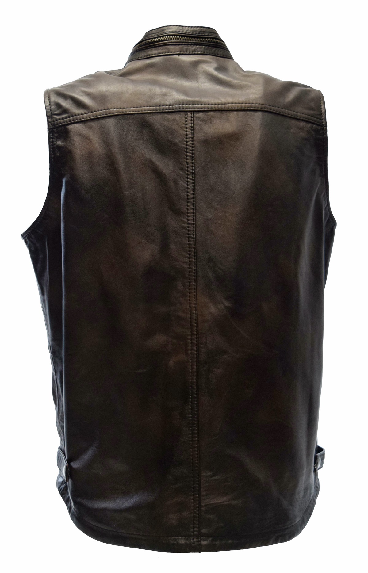 Herren Outdoor Lederweste Julius in Moccabraun