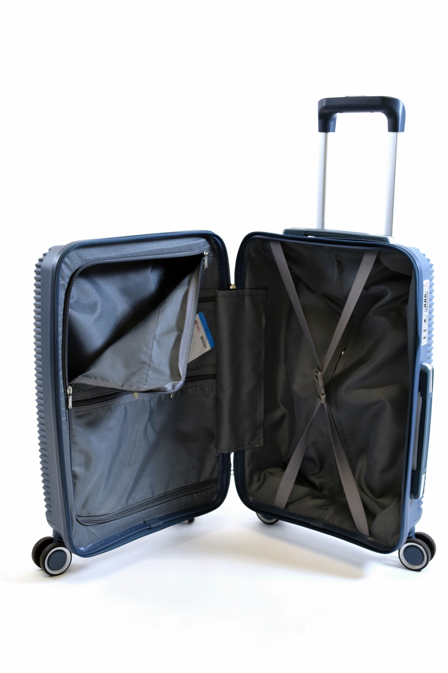 Trolley Koffer Lightracer Gr. S 55 cm mit 4 Rollen Fjord Blau