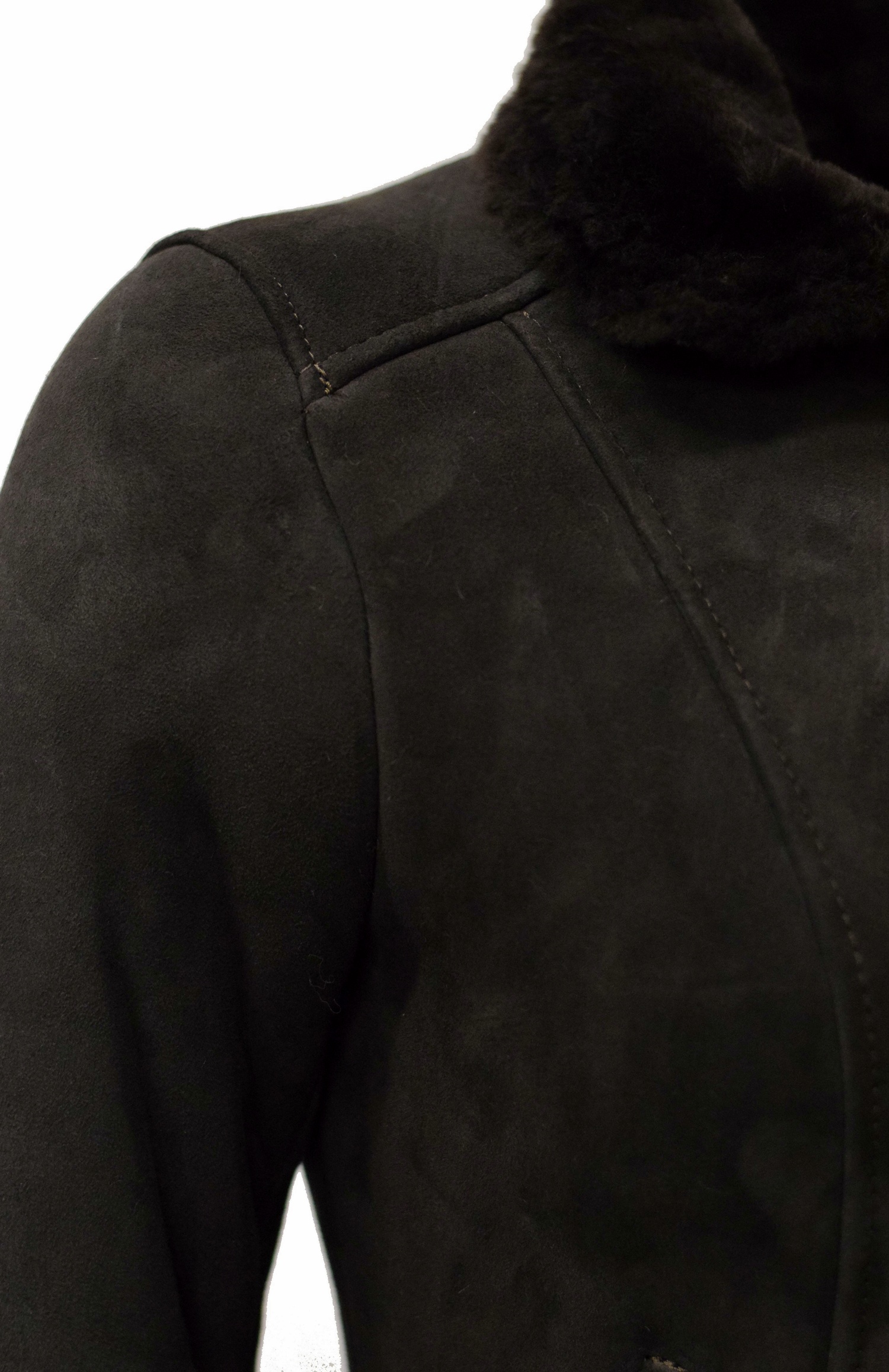 Damen Lammfelljacke Elsa in Schwarz