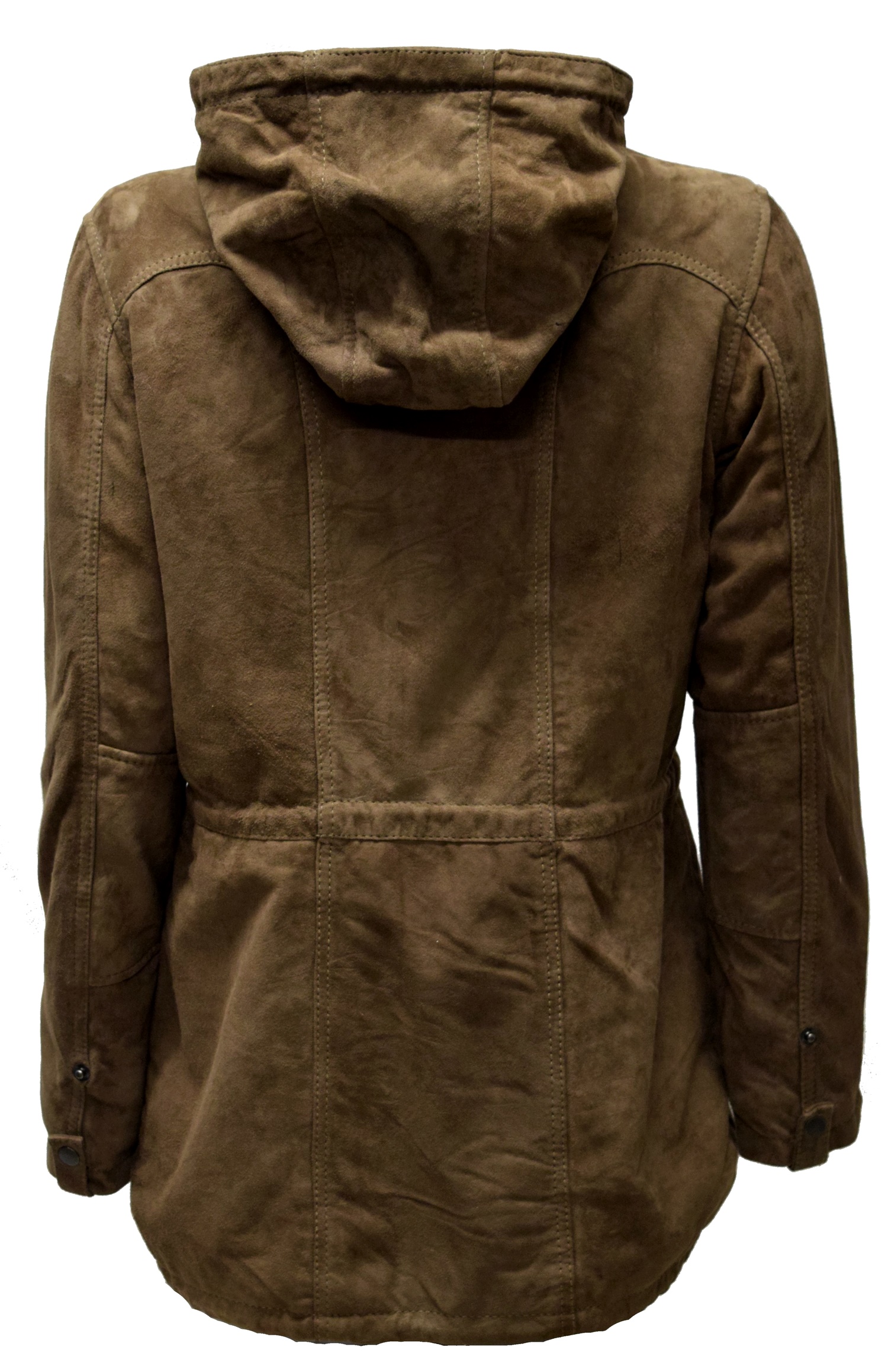 Damen Ziegenvelour Lederjacke Josefine in Schlamm