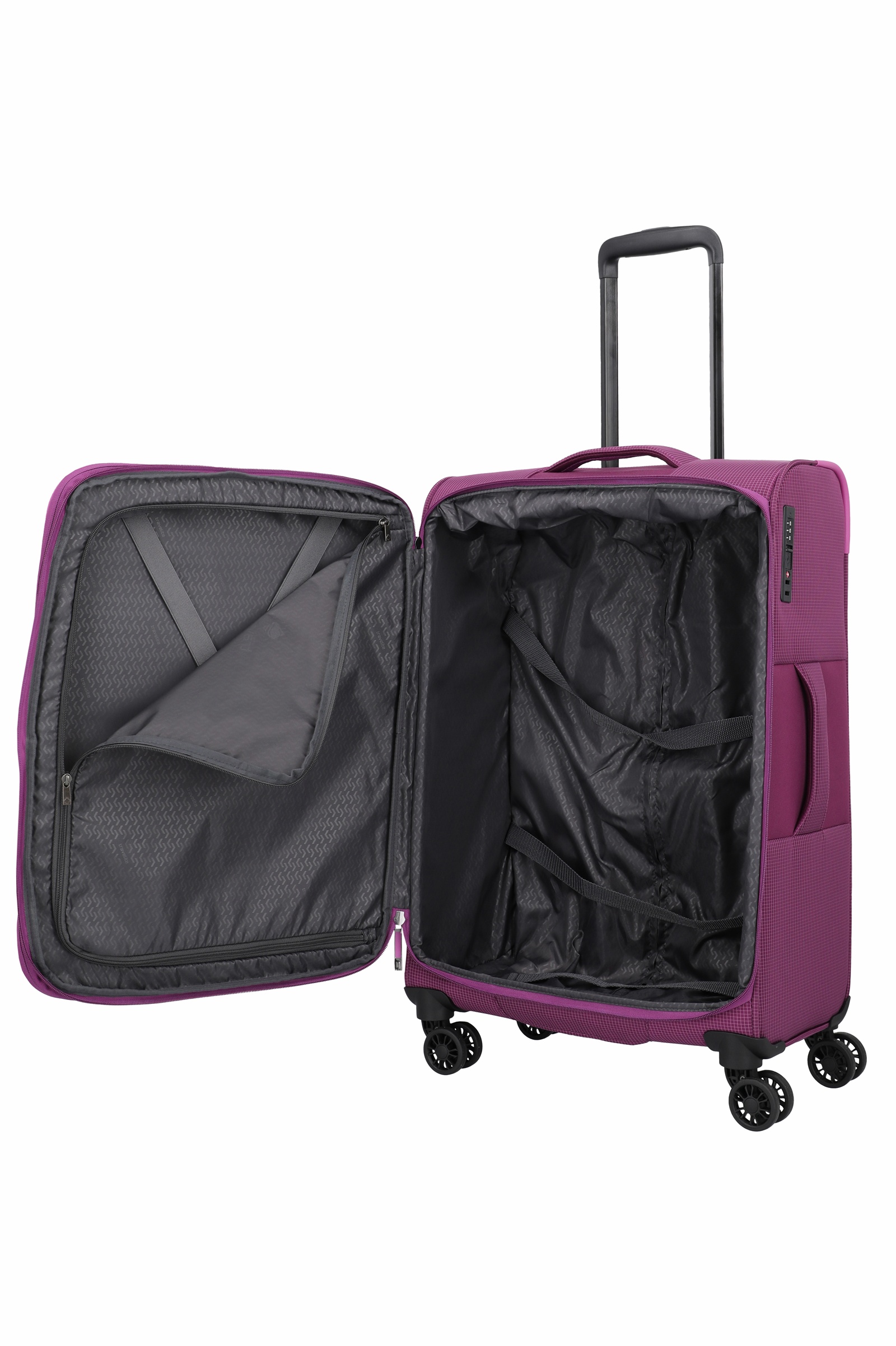 Travelite Trolley Corsiica L 77 cm mit 4 Rollen Pink