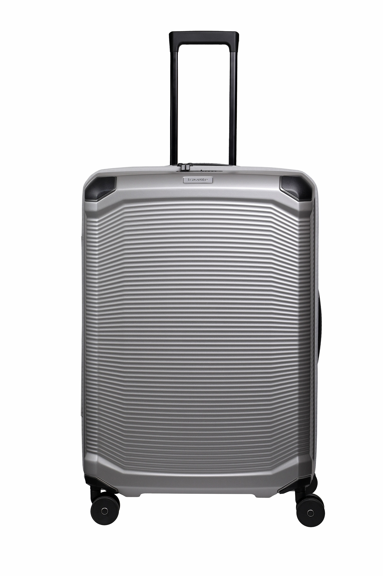 Travelite Koffer Trolley Millenium L 76 cm 4 Rollen Silber