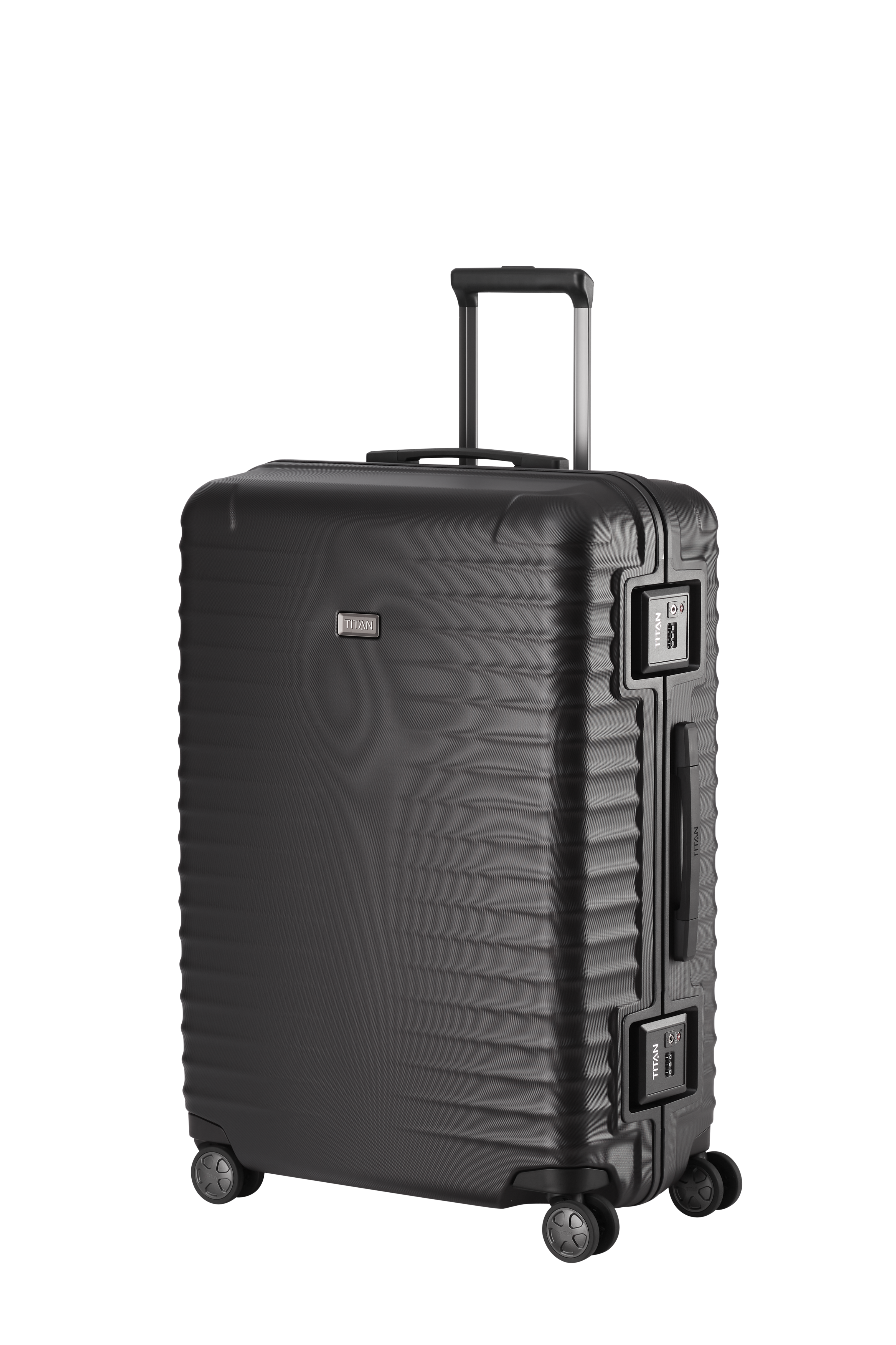 TITAN Trolley LITRON FRAME L 75 mit 4 Rollen Schwarz