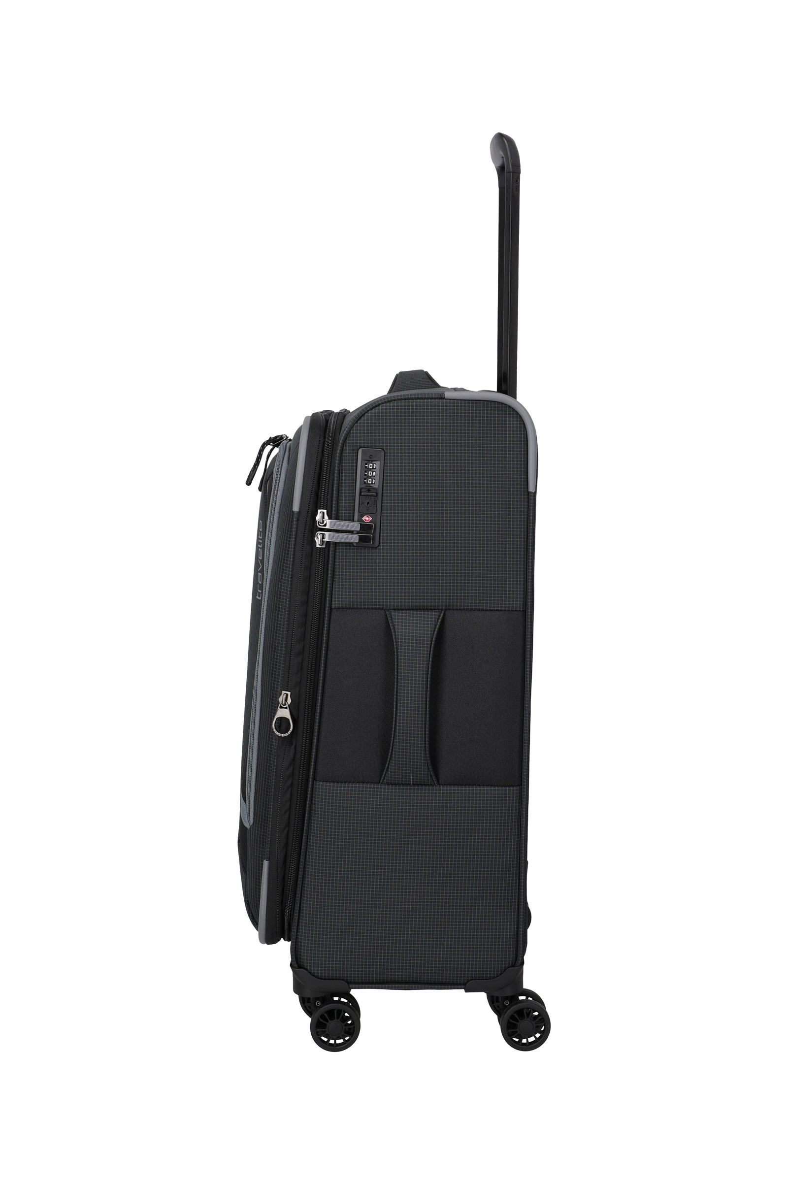Travelite Trolley Corsiica M 67 cm mit 4 Rollen Schwarz