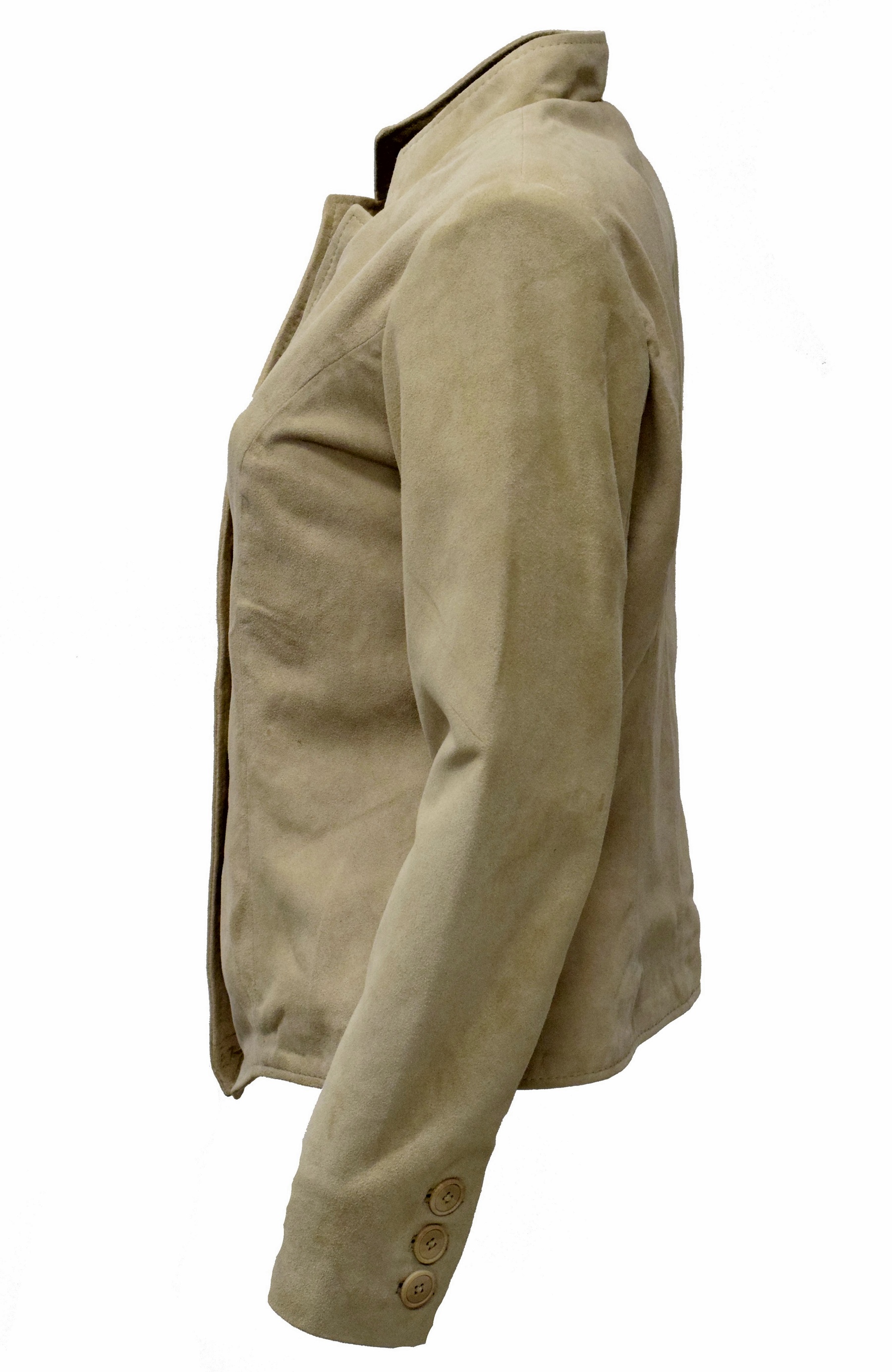 Damen Lederjacke Dirndljacke Any in Cremebeige 