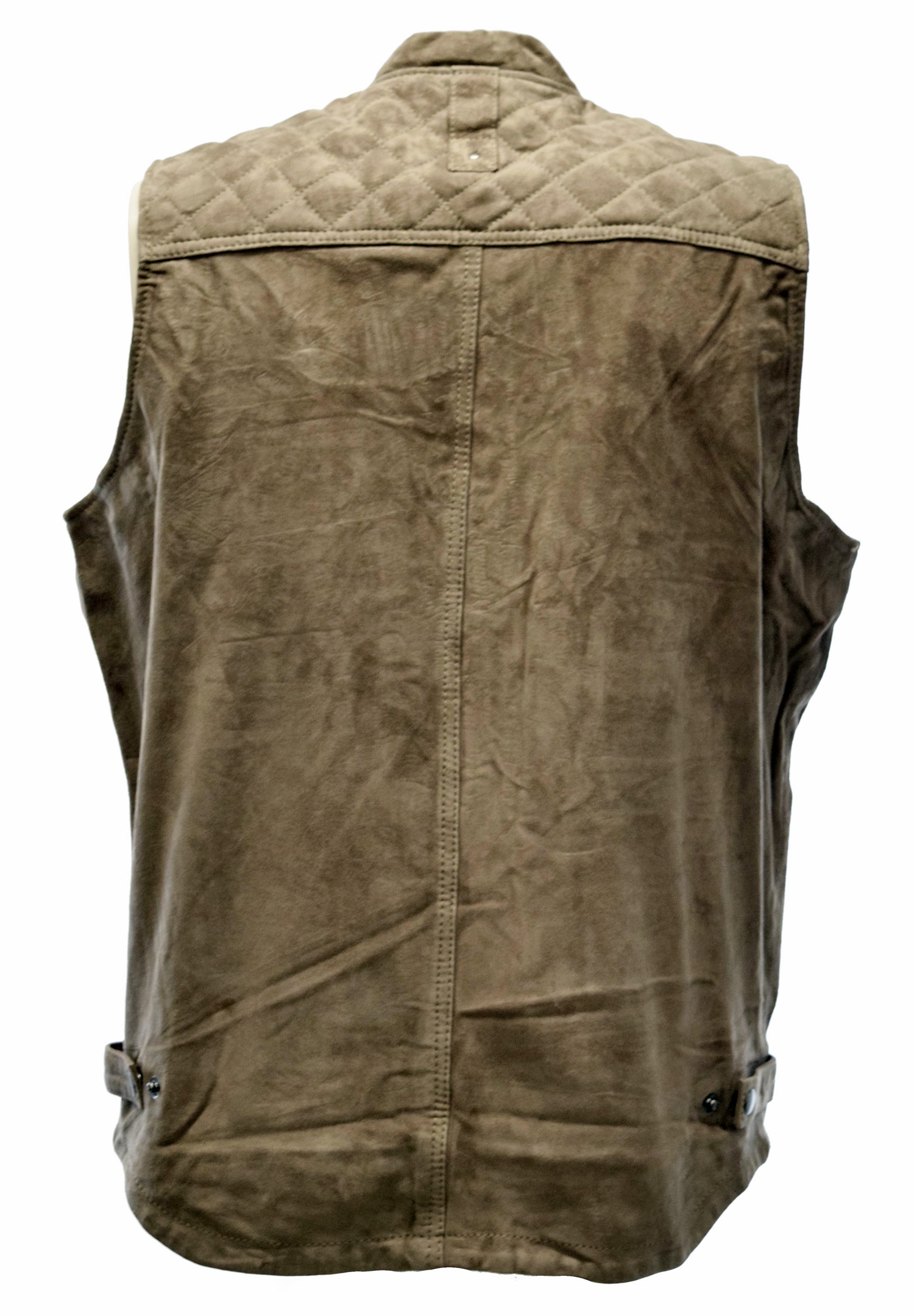 Herren Outdoor Lederweste Nilo in Schlamm