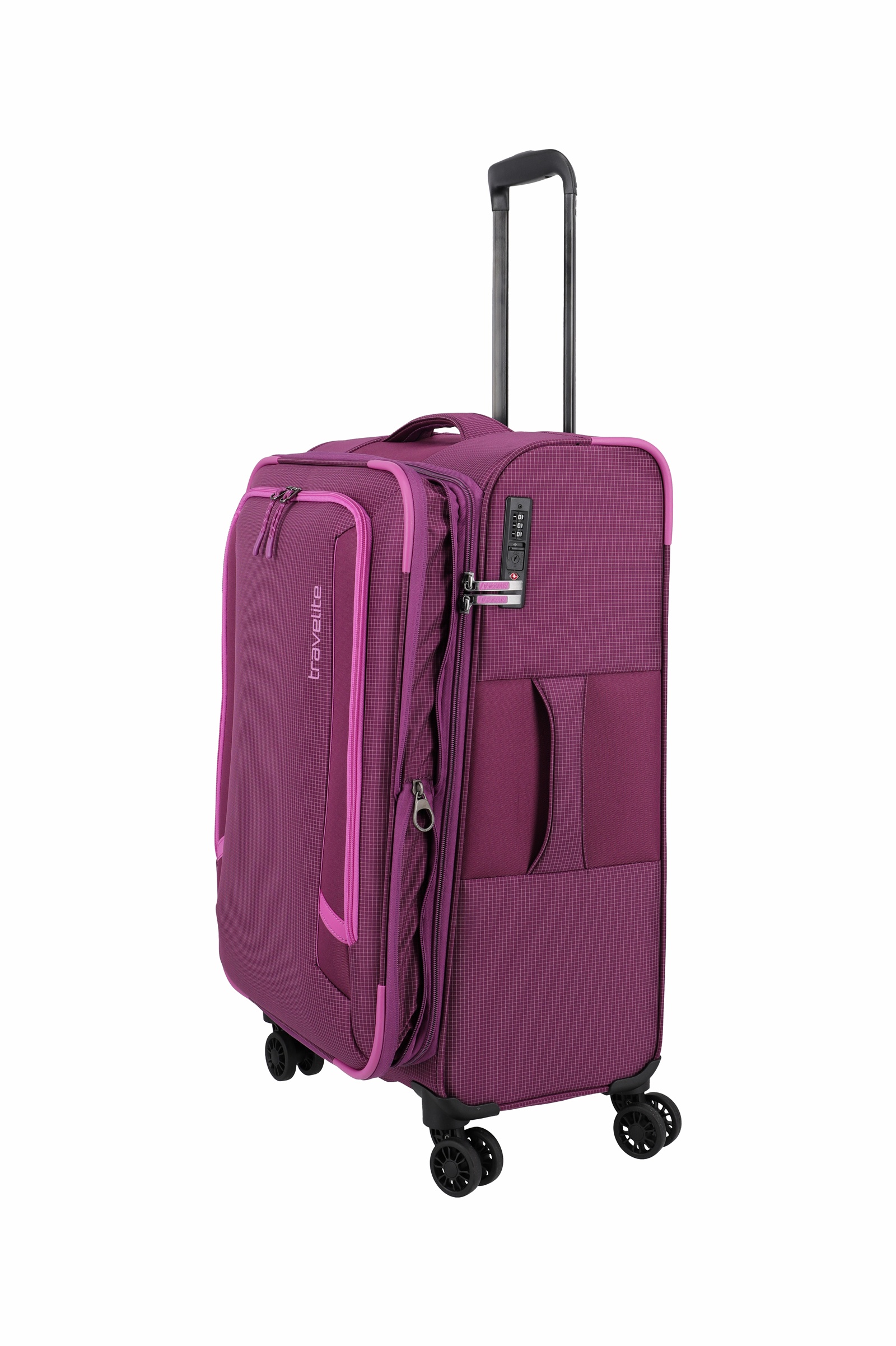 Travelite Trolley Corsiica L 77 cm mit 4 Rollen Pink