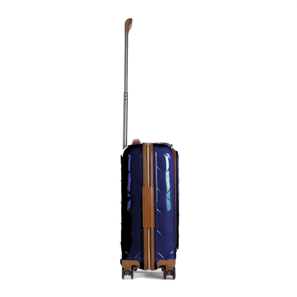 Stratic Koffer Leather & More 4 Rollen S mit Vortasche Blue
