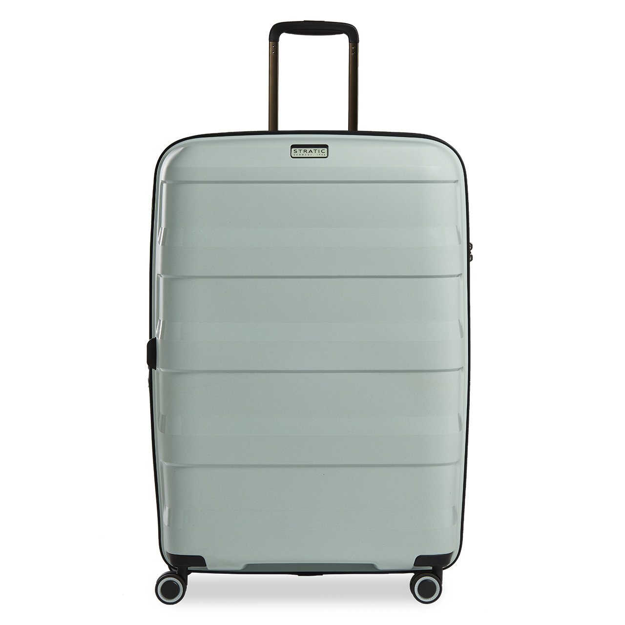 Stratic Straw Plus Trolley L 76 cm mit 4 Rollen aus Bio Kunststoff Mint