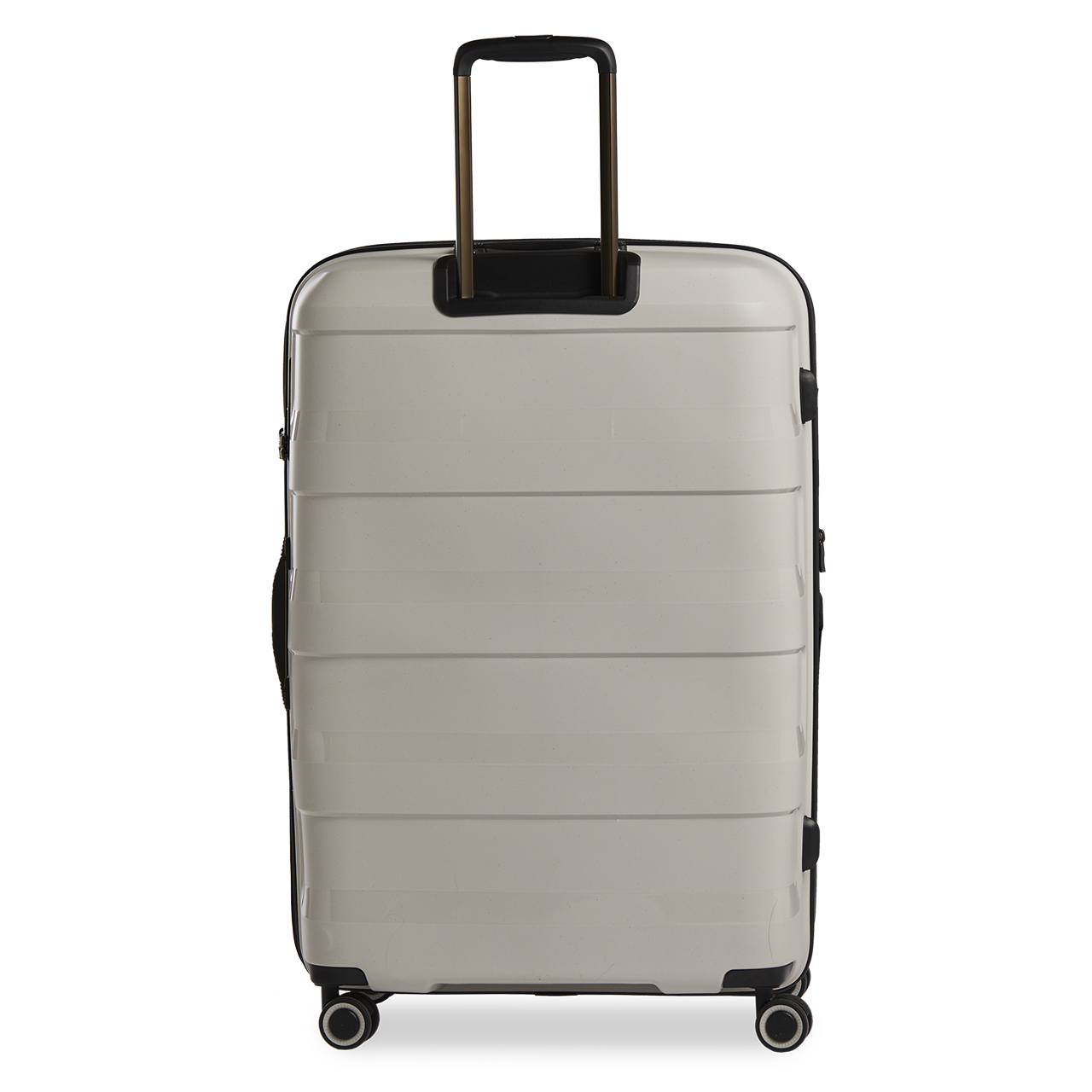 Stratic Straw Plus Trolley L 76 cm mit 4 Rollen aus Bio Kunststoff Beige
