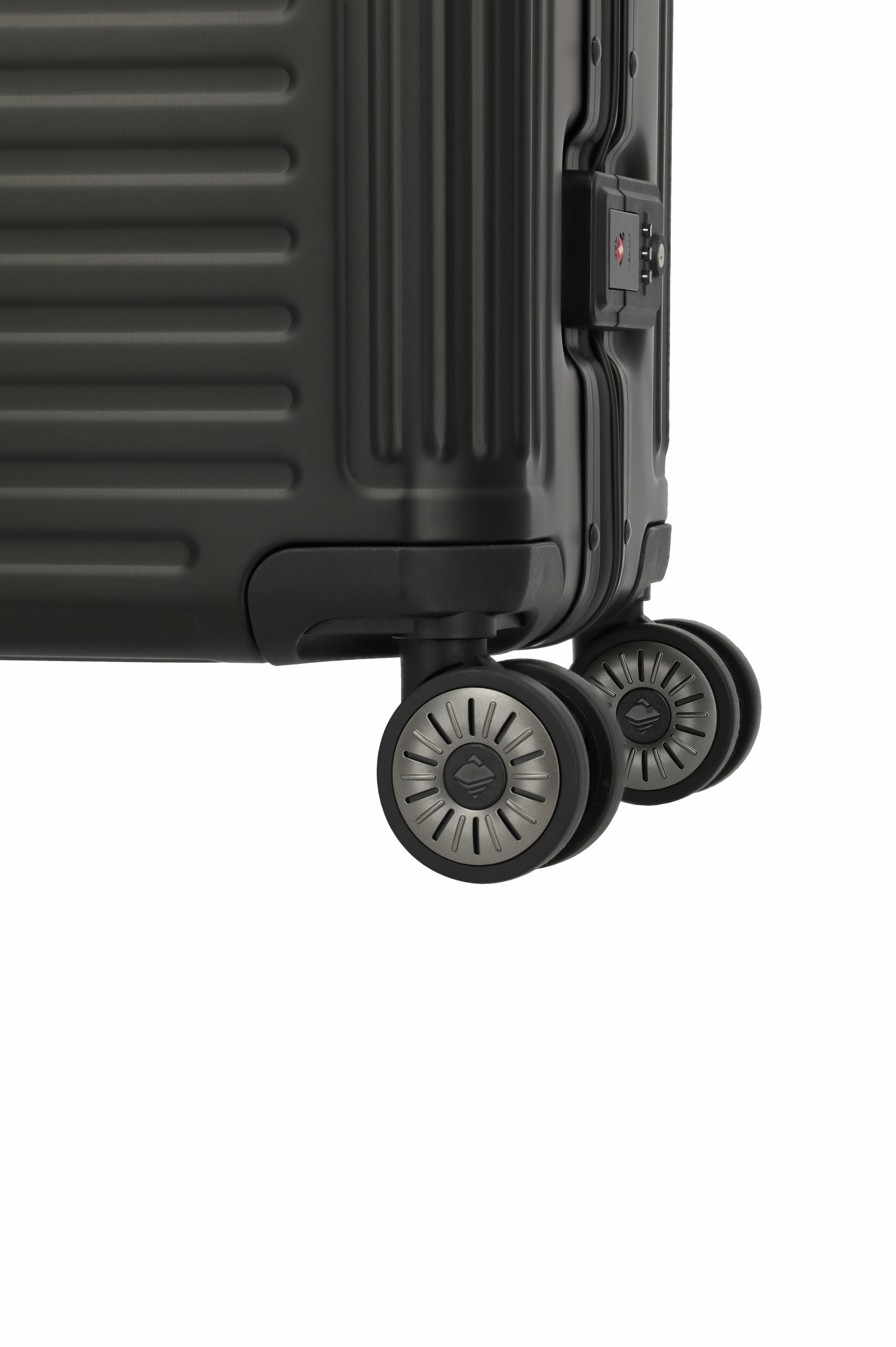 Travelite Aluminium Trolley Next 2.0 L 77 cm mit 4 Rollen Schwarz
