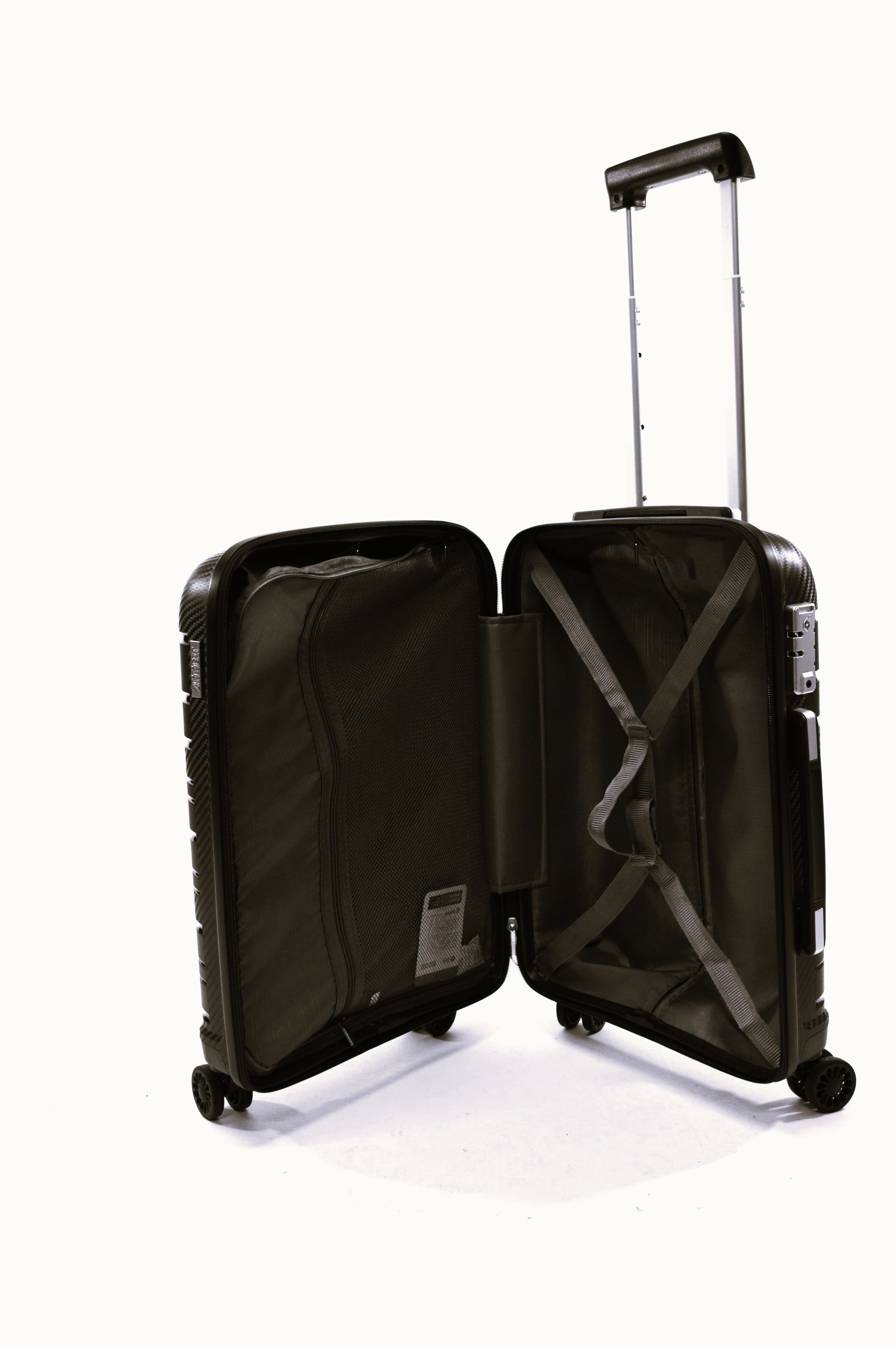 Zimmert Trolley Scroll-Light S 55 cm mit 4 Rollen Schwarz