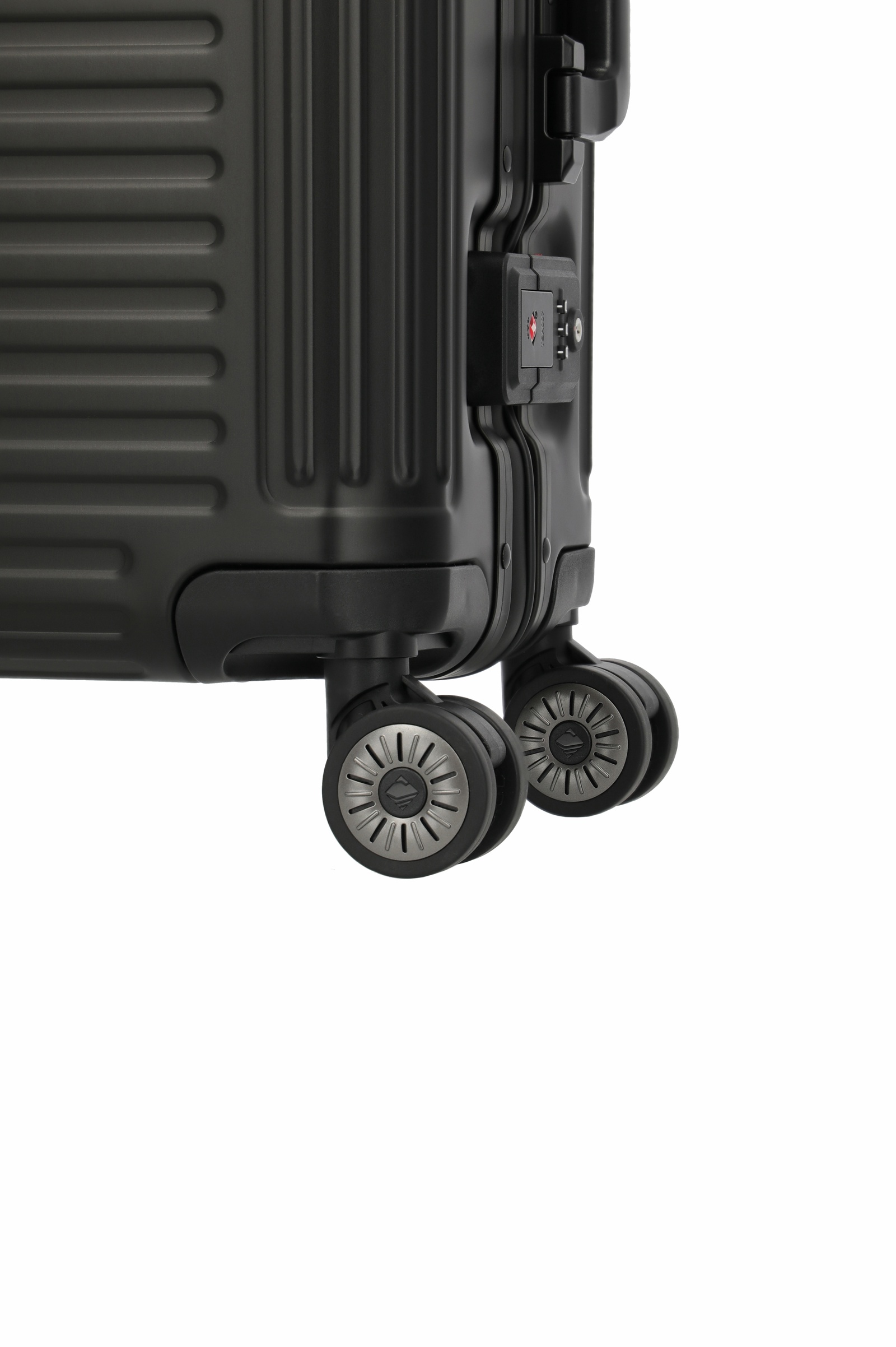 Travelite Aluminium Trolley Next 2.0 S 55 cm mit 4 Rollen Schwarz