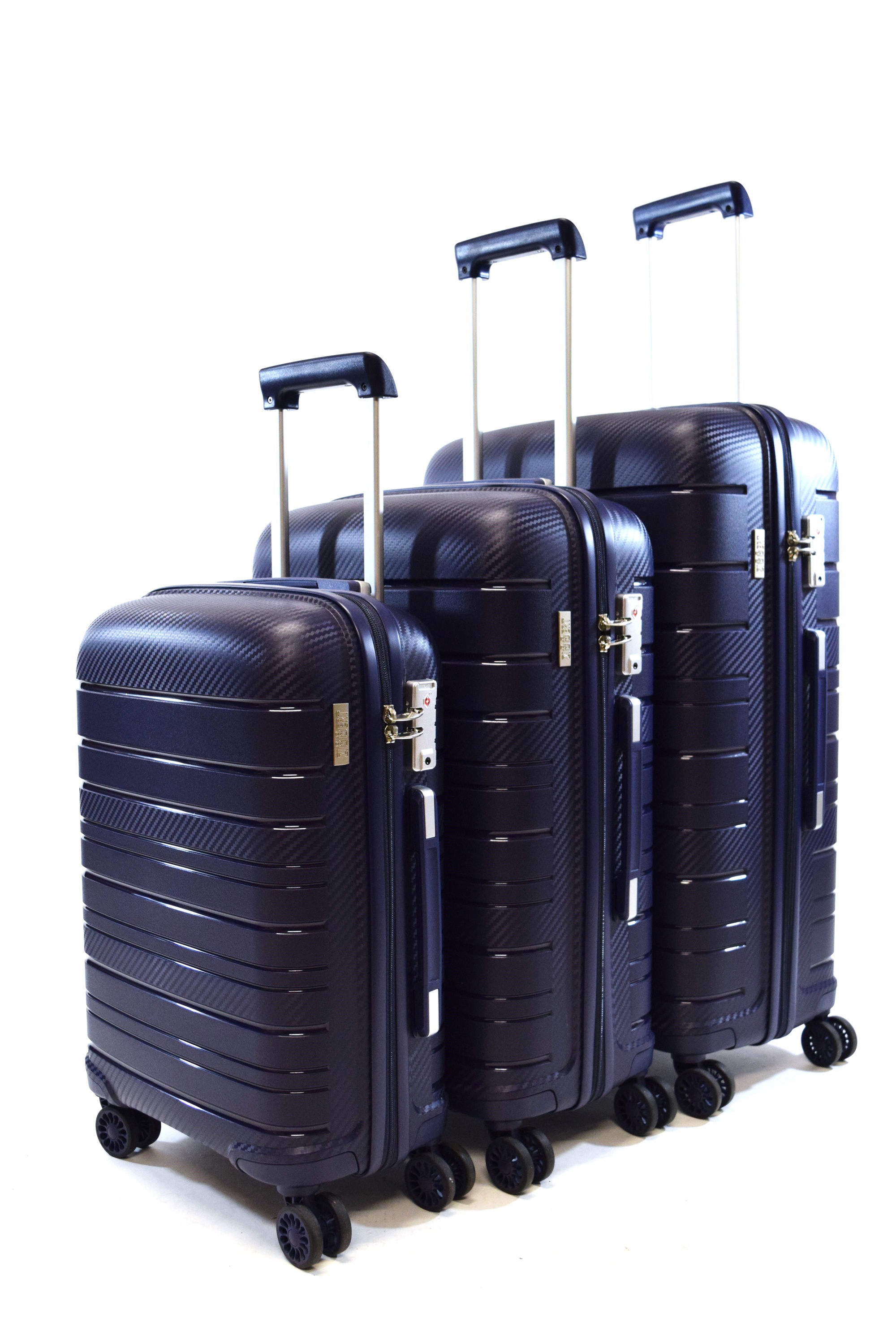 Zimmert Trolley 3tlg. Set Scroll-Light S+M+L mit 4 Rollen