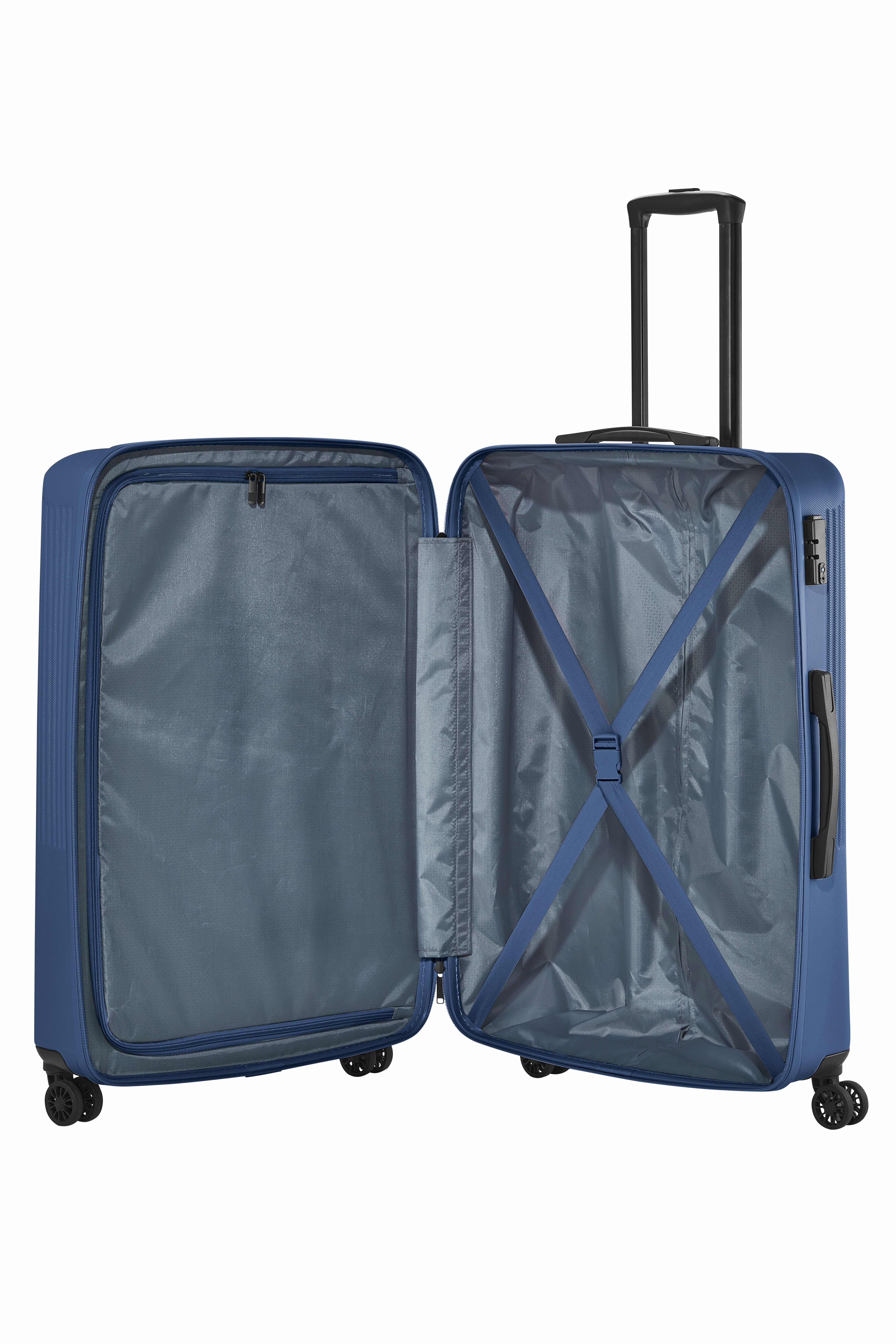 Travelite Trolley Bali M 67 cm mit 4 Rollen in Blau