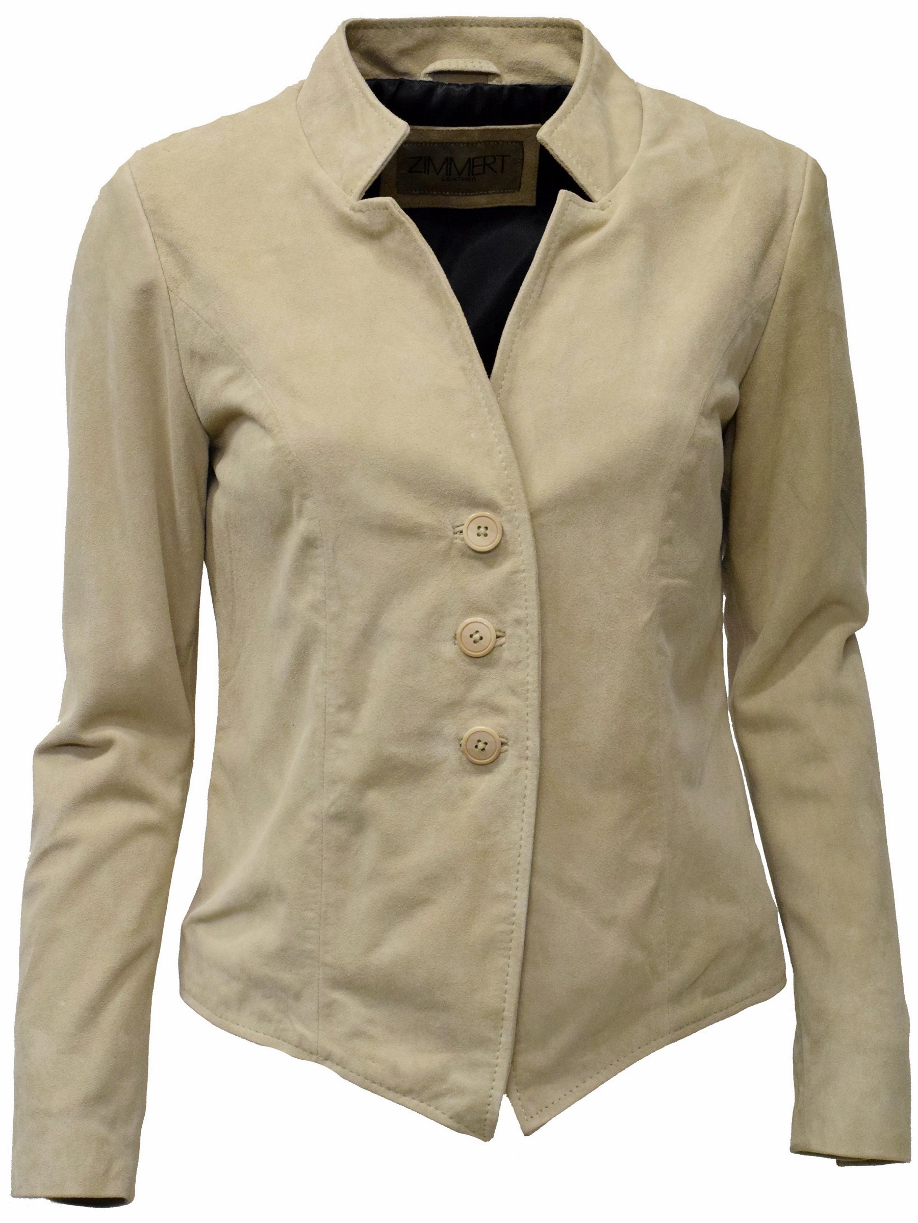 Damen Lederjacke Dirndljacke Any in Cremebeige 