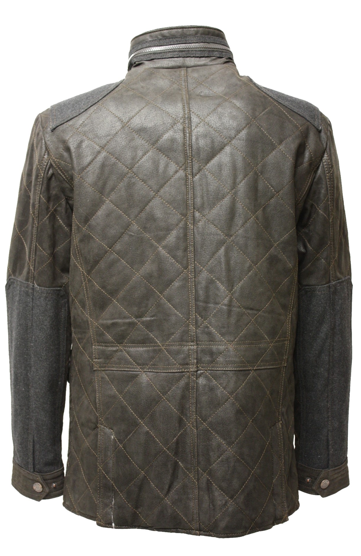 Trapper Herren Stepp-Lederjacke Joost in Oily Timber