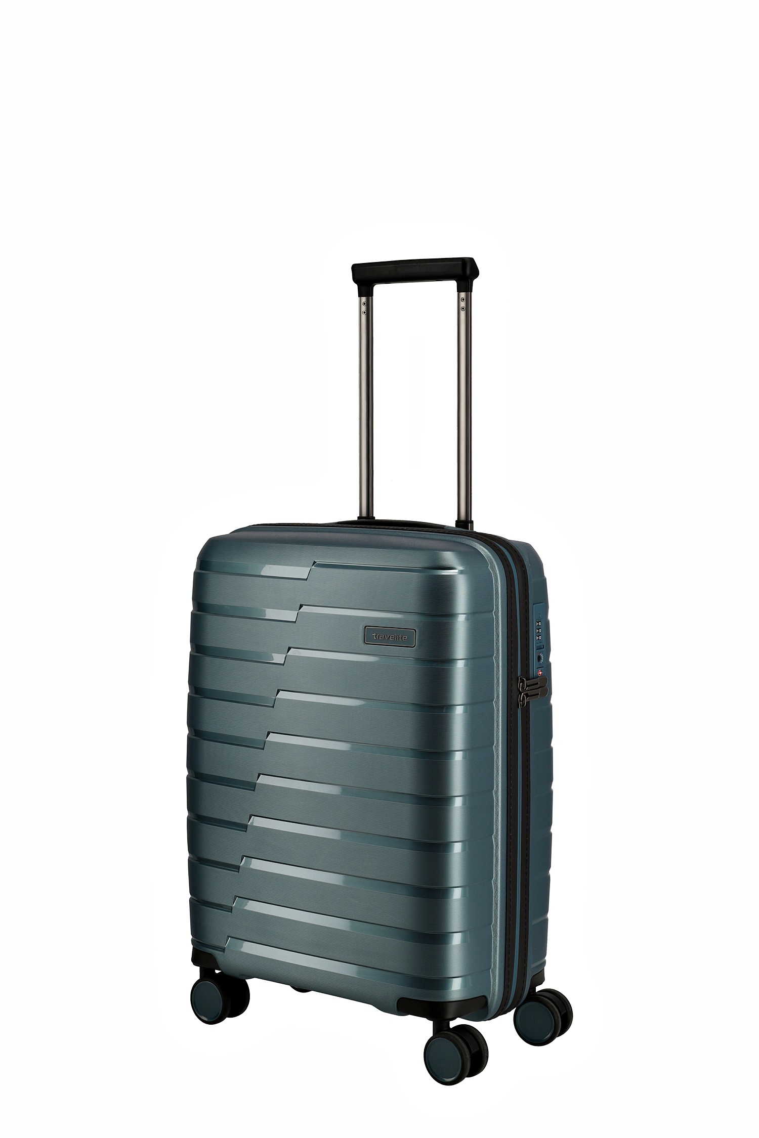 Travelite Koffer Air Base 4 Rollen Trolley S 55 cm Eisblau