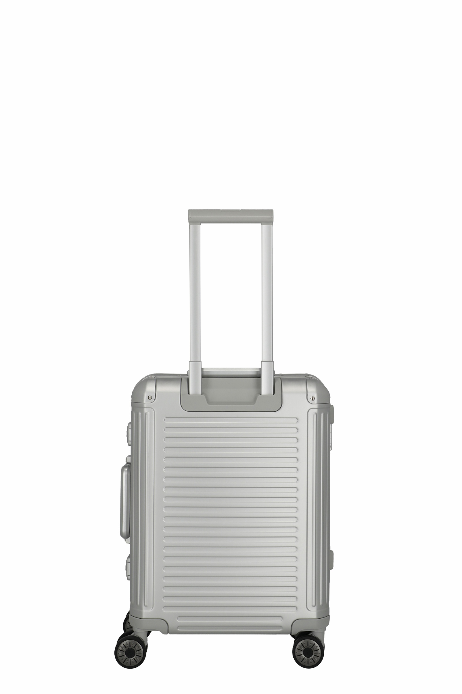 Travelite Aluminium Trolley Next 2.0 Vortasche S 55 cm mit 4 Rollen Silber