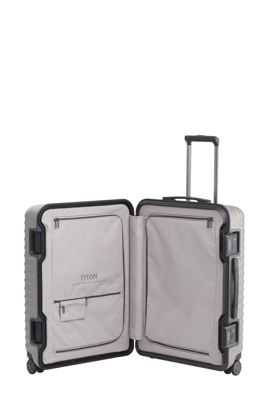 TITAN Trolley LITRON FRAME M 69 cm mit 4 Rollen Champagner
