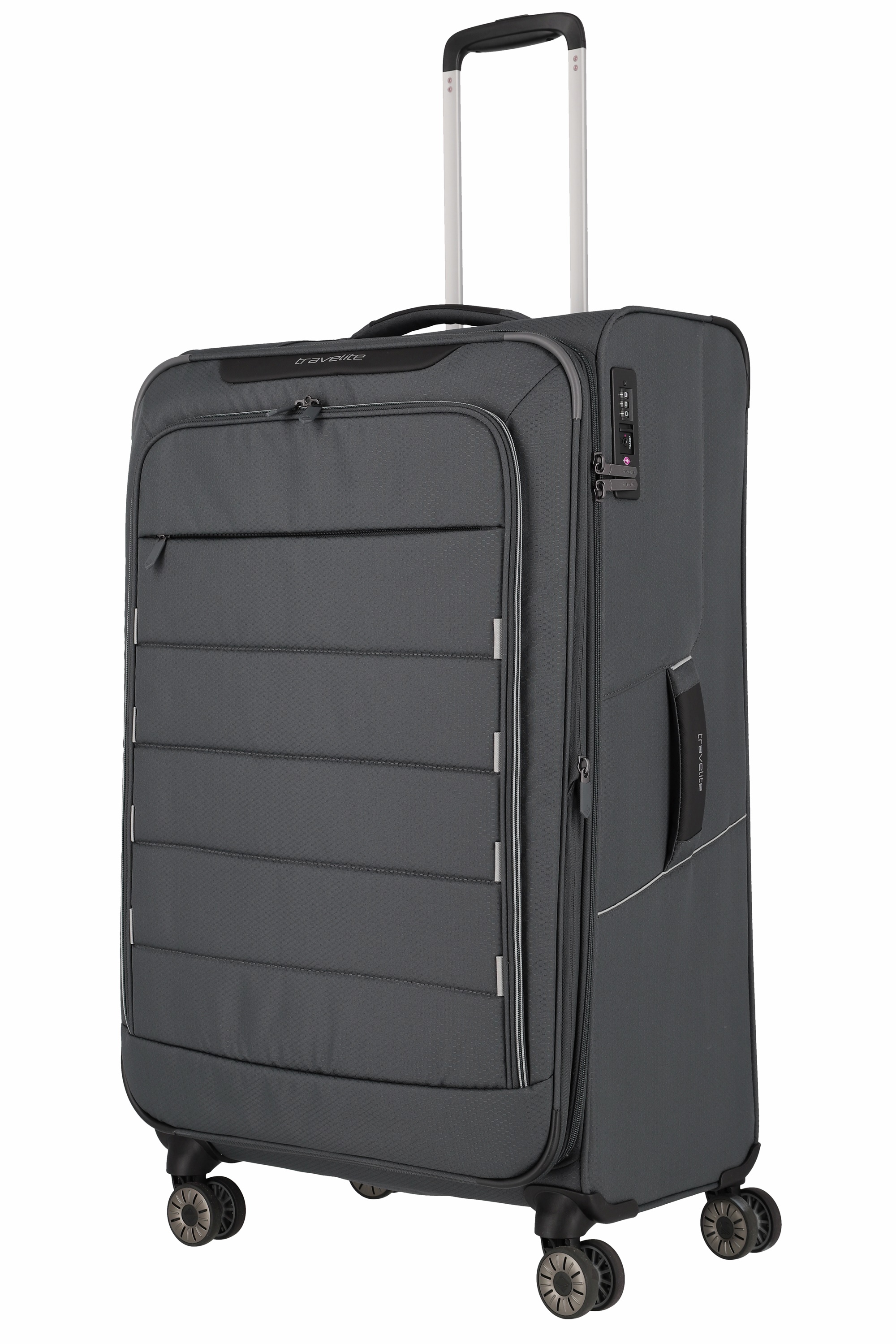 Travelite Trolley SKAII L 78 cm mit 4 Rollen Gipfelgrau