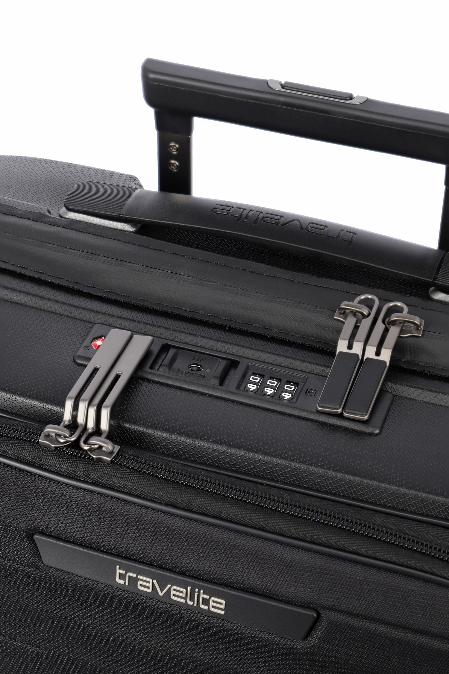 Travelite Koffer Mooby 4 Rollen Trolley S 55 cm mit Vortasche Schwarz