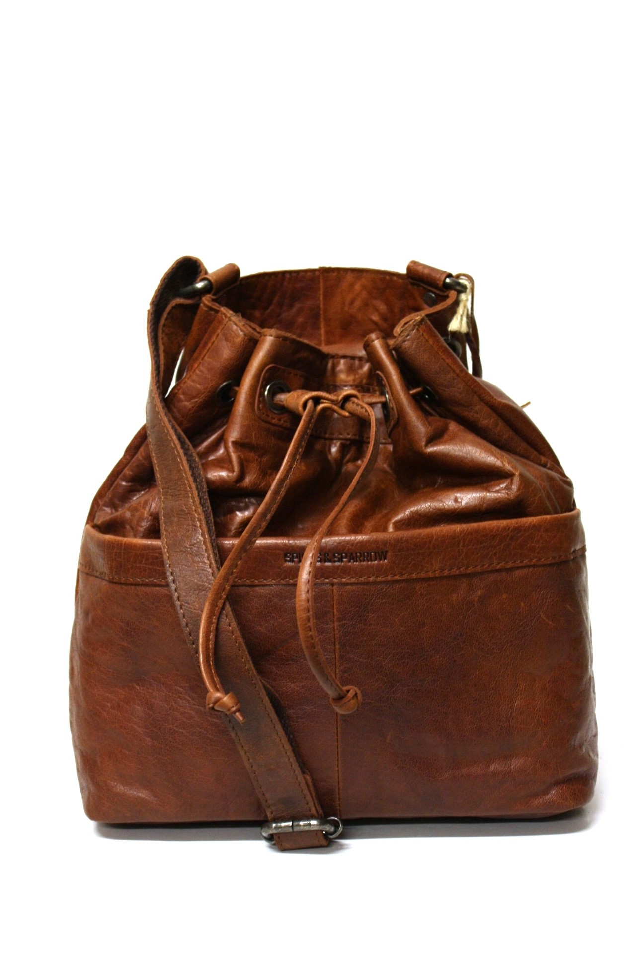 Spikes & Sparrow Damen Beuteltasche in Brandy