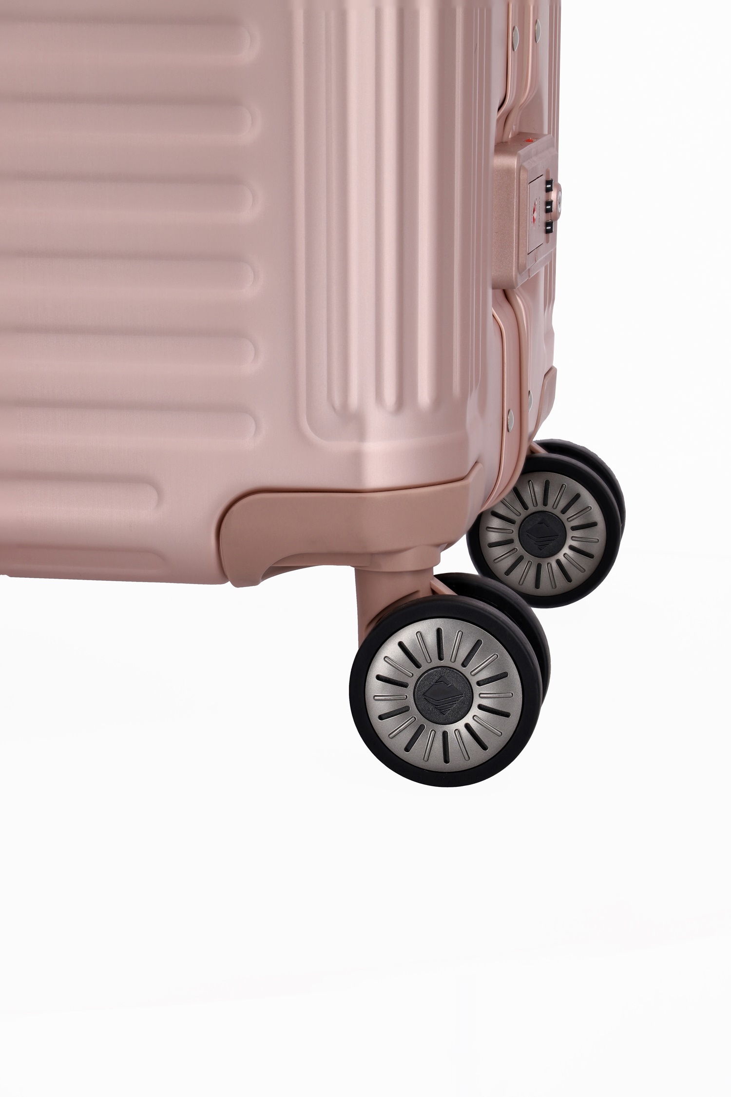 Travelite Aluminium Trolley Next S 55 cm mit 4 Rollen Rose