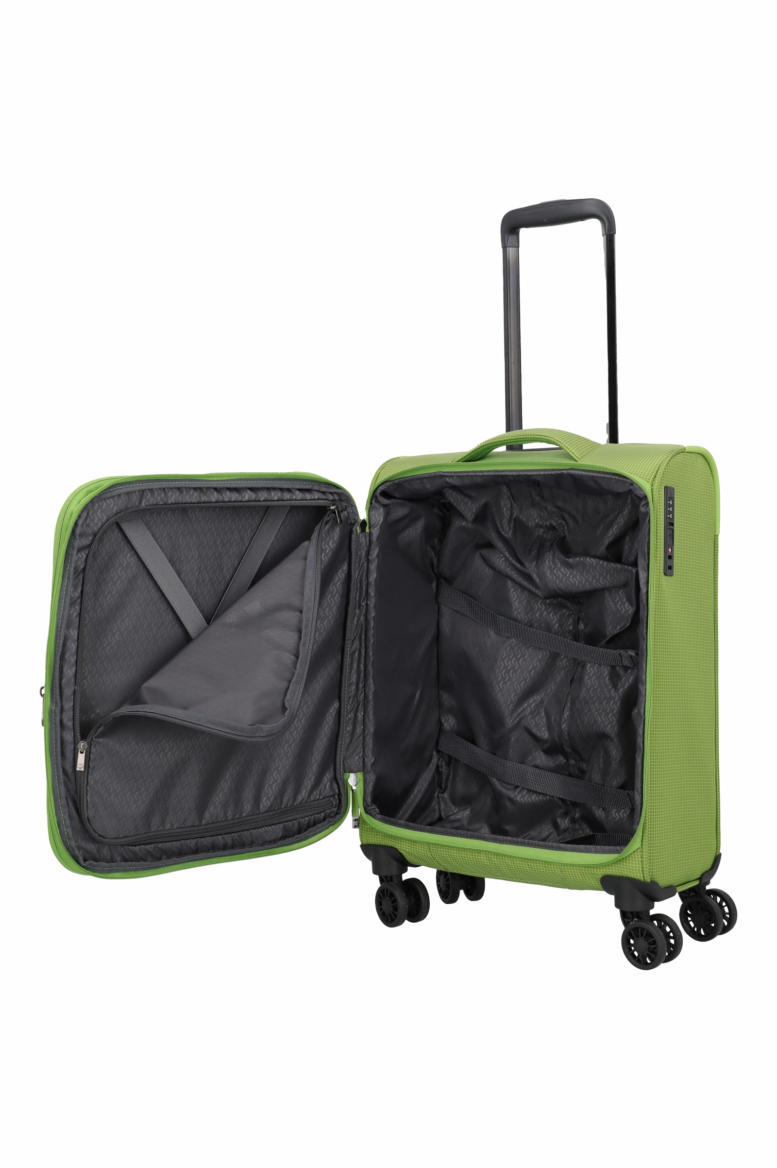 Travelite Trolley Corsiica S 55 cm mit 4 Rollen Fresch Green