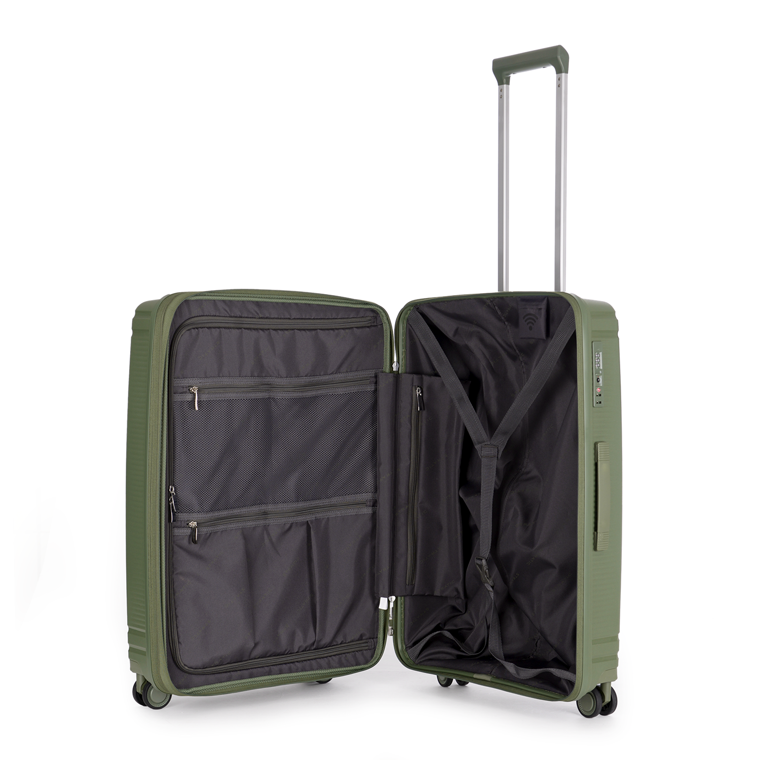 Stratic Straw-T Koffer M 67 cm mit 4 Rollen Oliv