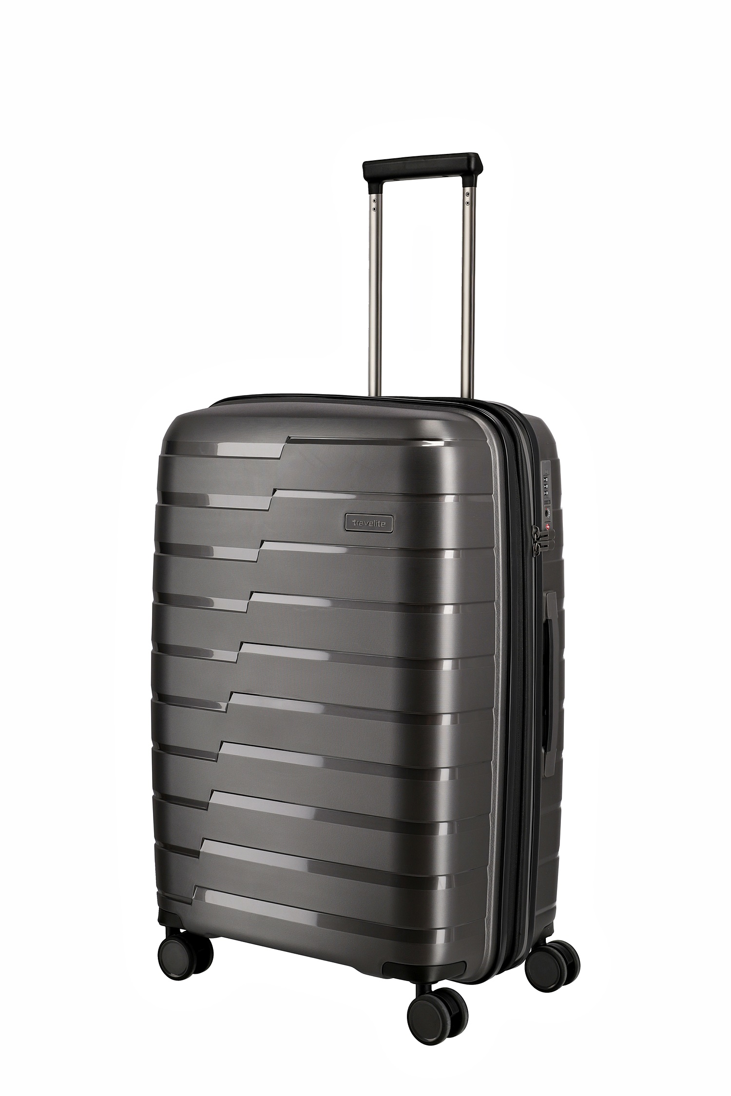 Travelite Koffer Air Base 4 Rollen Trolley M 67  cm Anthrazit