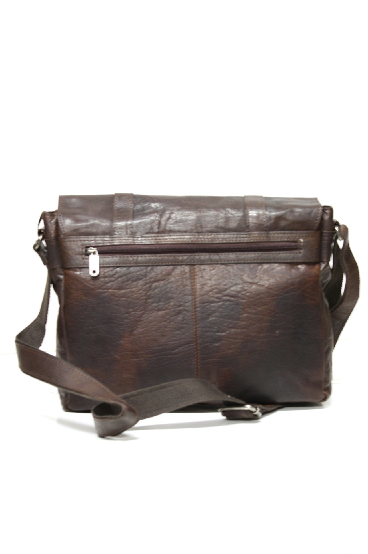 Spikes & Sparrow Laptop Messenger im Vintage Leder in Dunkelbraun