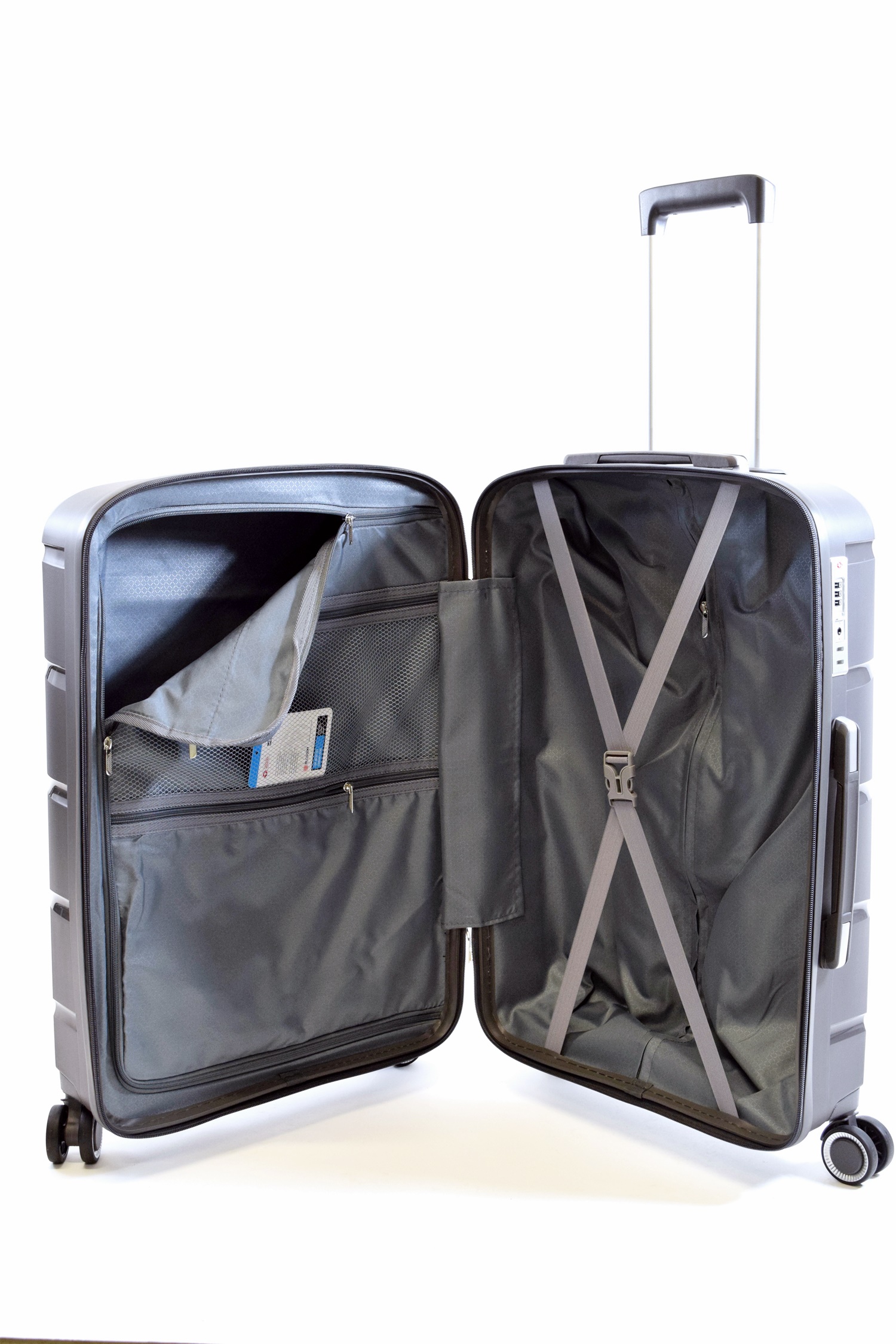Trolley Koffer Speetliner Gr. M 66 cm mit 4 Rollen Stonelight