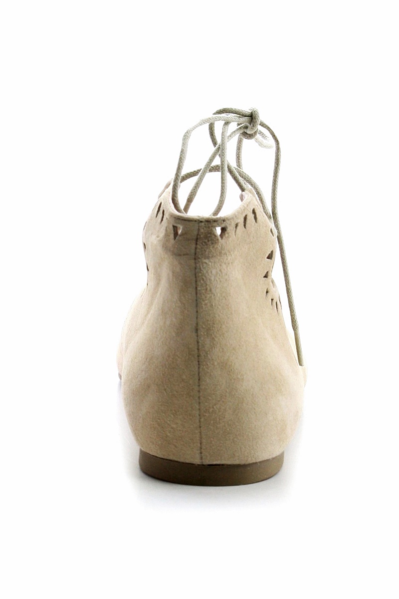 Pretty Ballerinas Spitze Damen Ballerinas Ella in Tan