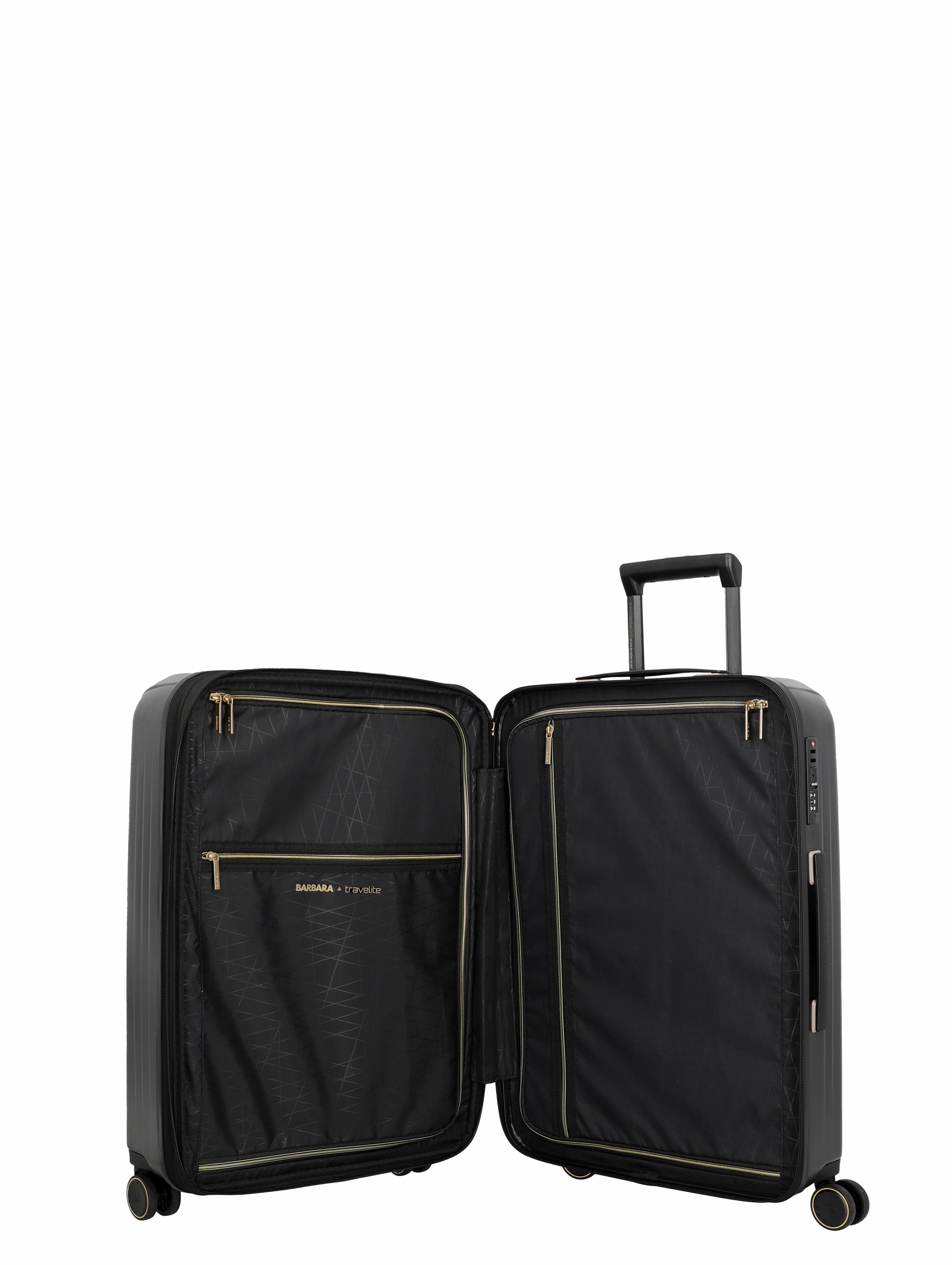 Travelite BARBARA NOVELTY Trolley M erw. 65 cm 4 Rollen Schwarz
