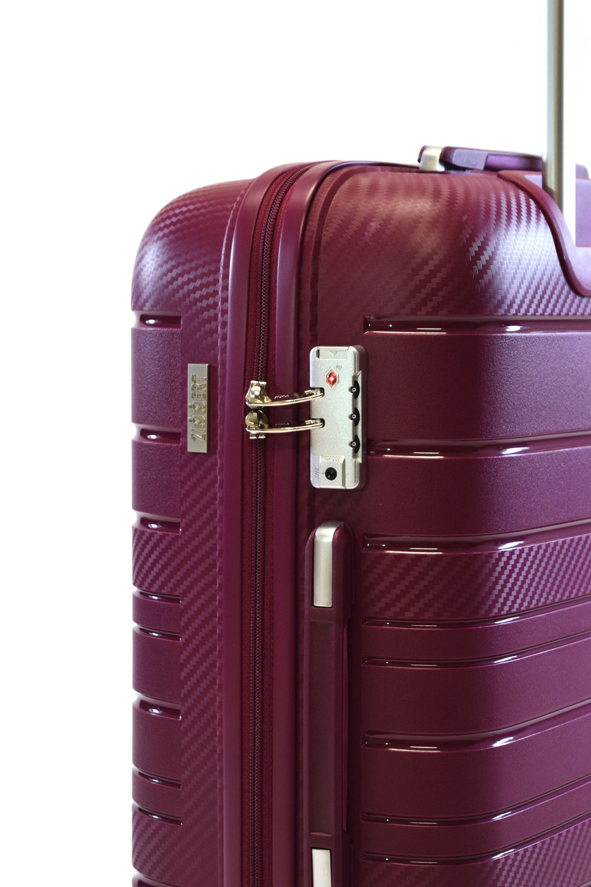 Zimmert Trolley Scroll-Light M 66 cm mit 4 Rollen Merlot