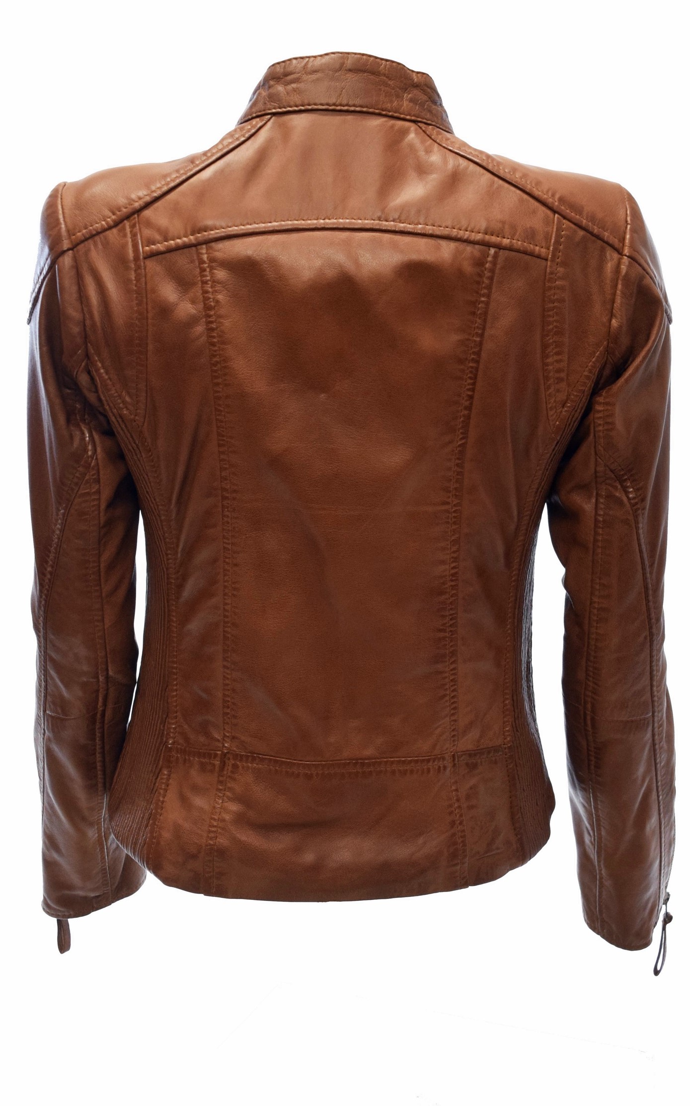 Damen Lederjacke Rina II in Cognac Braun