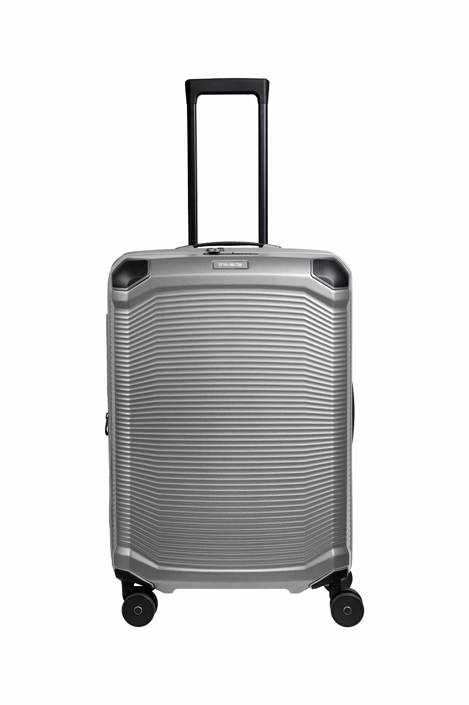 Travelite Koffer Trolley Millenium M 67 cm 4 Rollen Silber