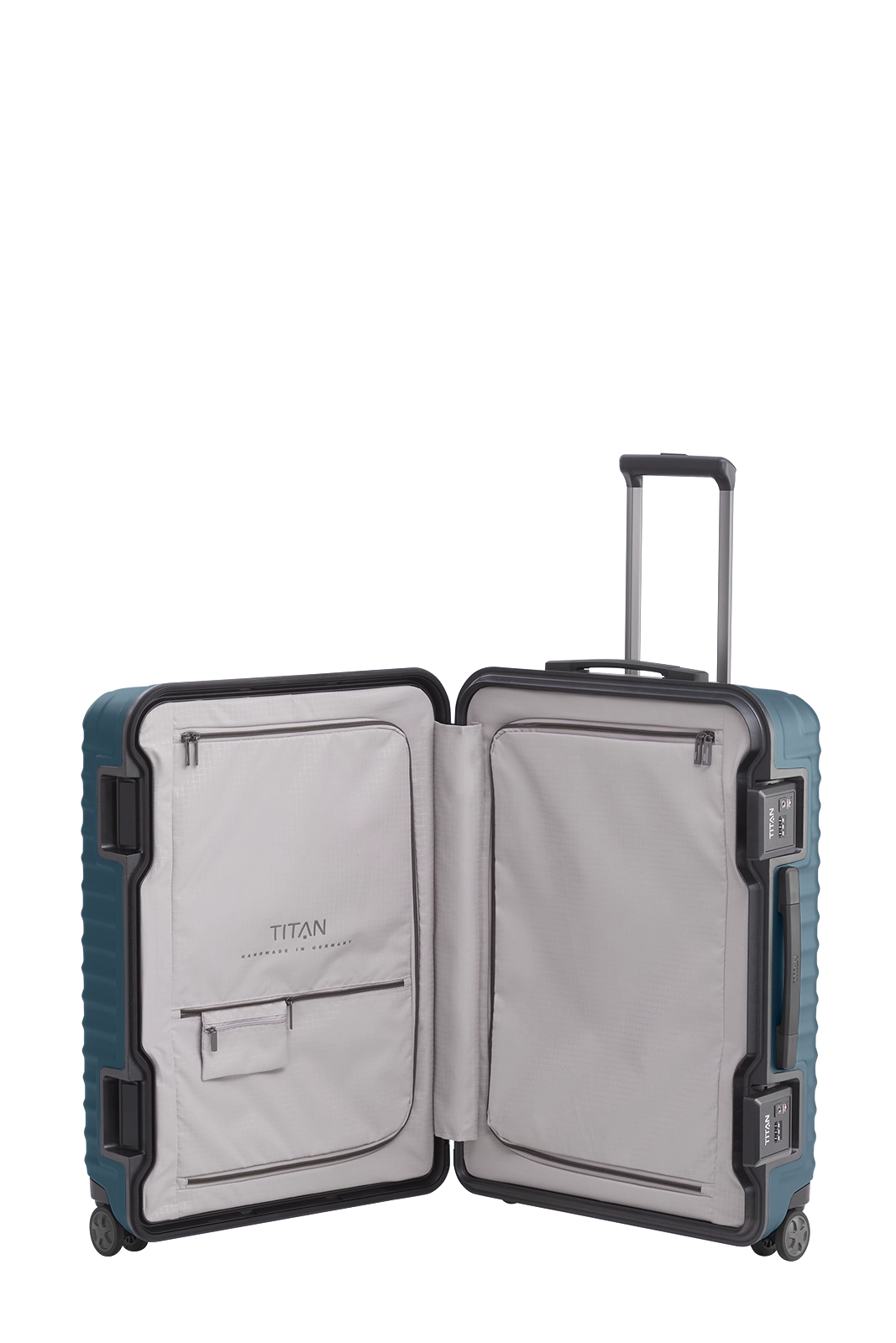 TITAN Trolley LITRON FRAME M 69 cm mit 4 Rollen Petrol